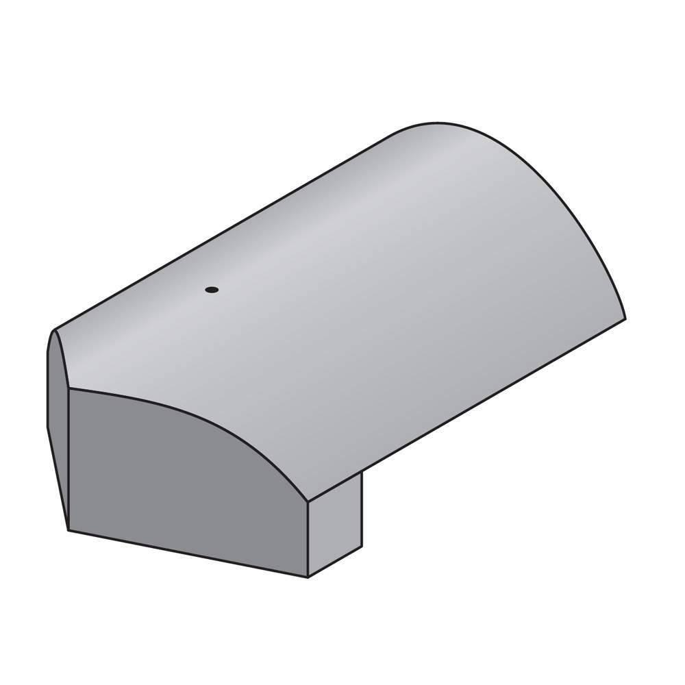 Marley Concrete Modern Stop End Hip - Old English Dark Red MA29280 Price Comparisons | Compare The Build