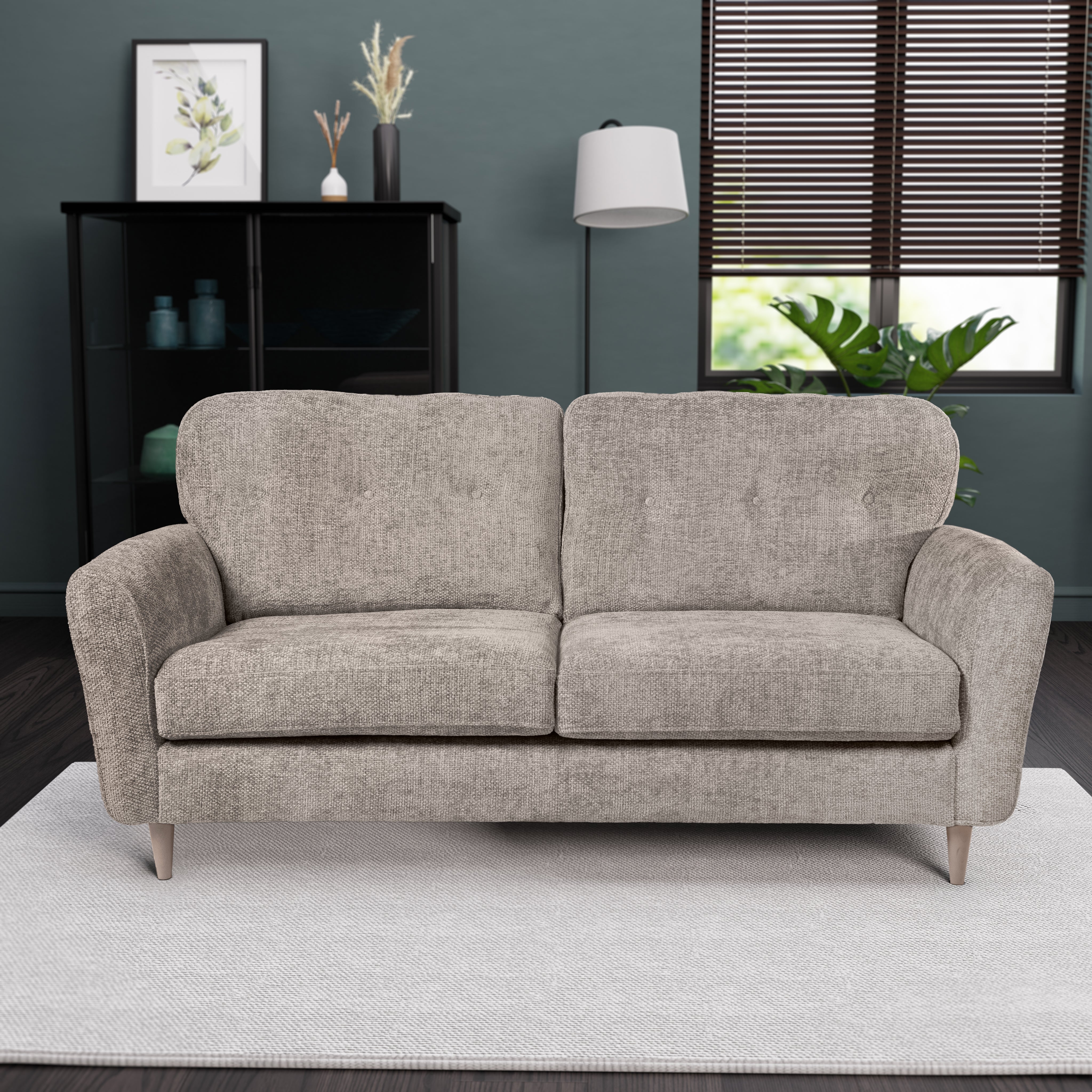 Sven Chunky Chenille 3 Seater Sofa Brown Price Comparisons | Compare The Build