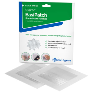 Gyproc EasiPatch Plasterboard Patches - 100 x 100mm - Pack of 2 Price Comparisons | Compare The Build