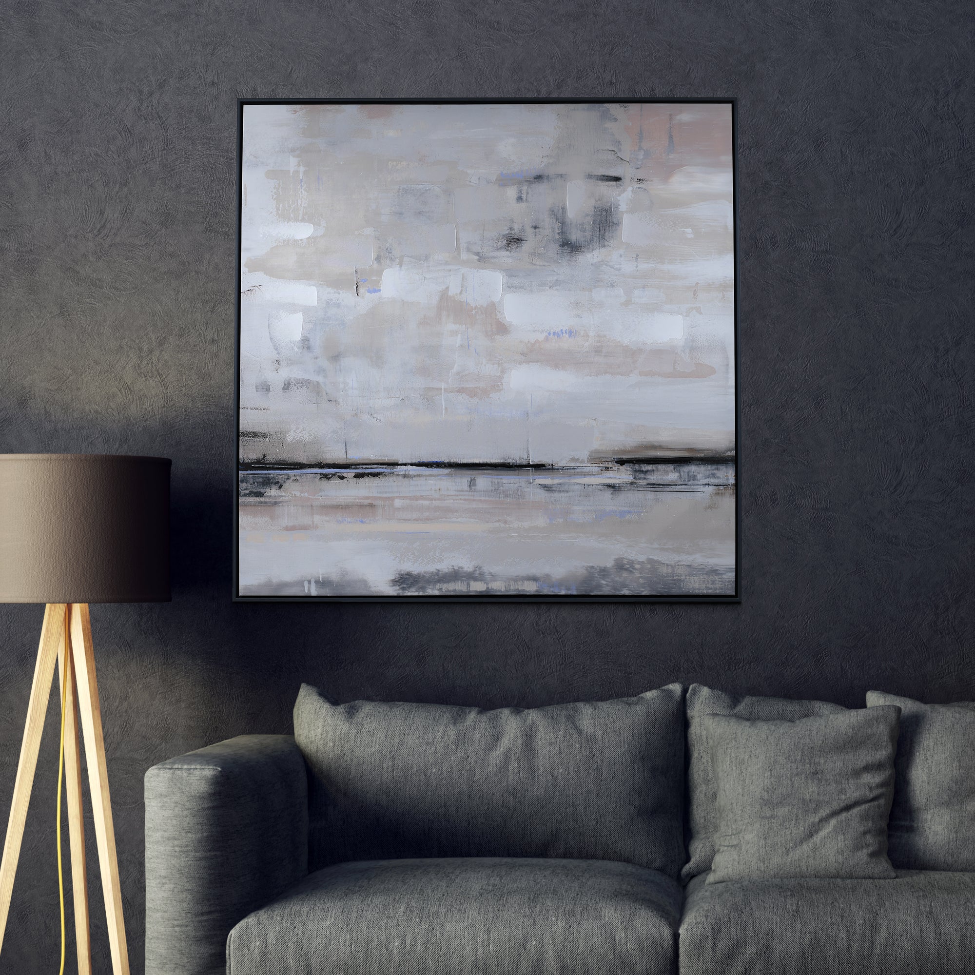 The Art Group Premium Edit The Turning Tide Framed Canvas Grey Price Comparisons | Compare The Build