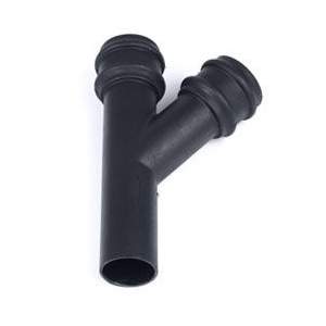 Cast Iron Style Round Downpipe 112.5dg Branch 68mm - Anthracite Grey Plastic Cascade BR218CI/AG Price Comparisons | Compare The Build