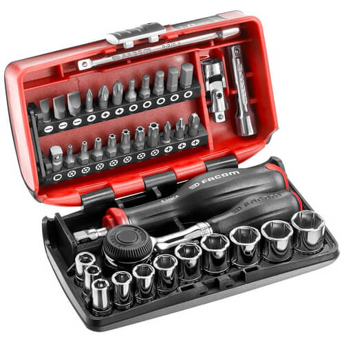 Facom 38 Piece 1/4" Drive NANO Socket and Bit Set Imperial 1/4" Price Comparisons | Compare The Build