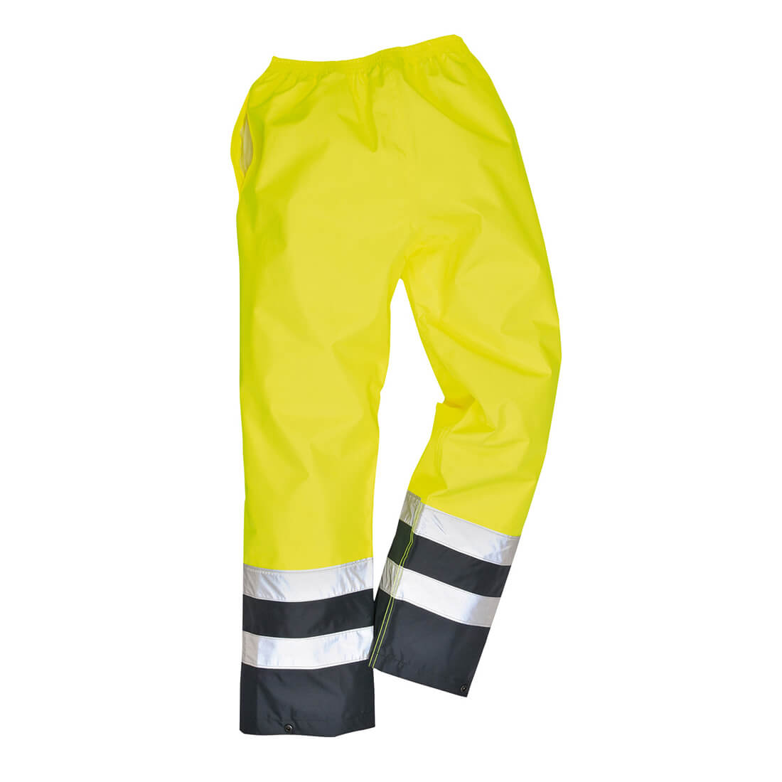 Oxford Weave 300D Class 2 Two Tone Hi Vis Trousers Yellow / Navy M | Compare The Build