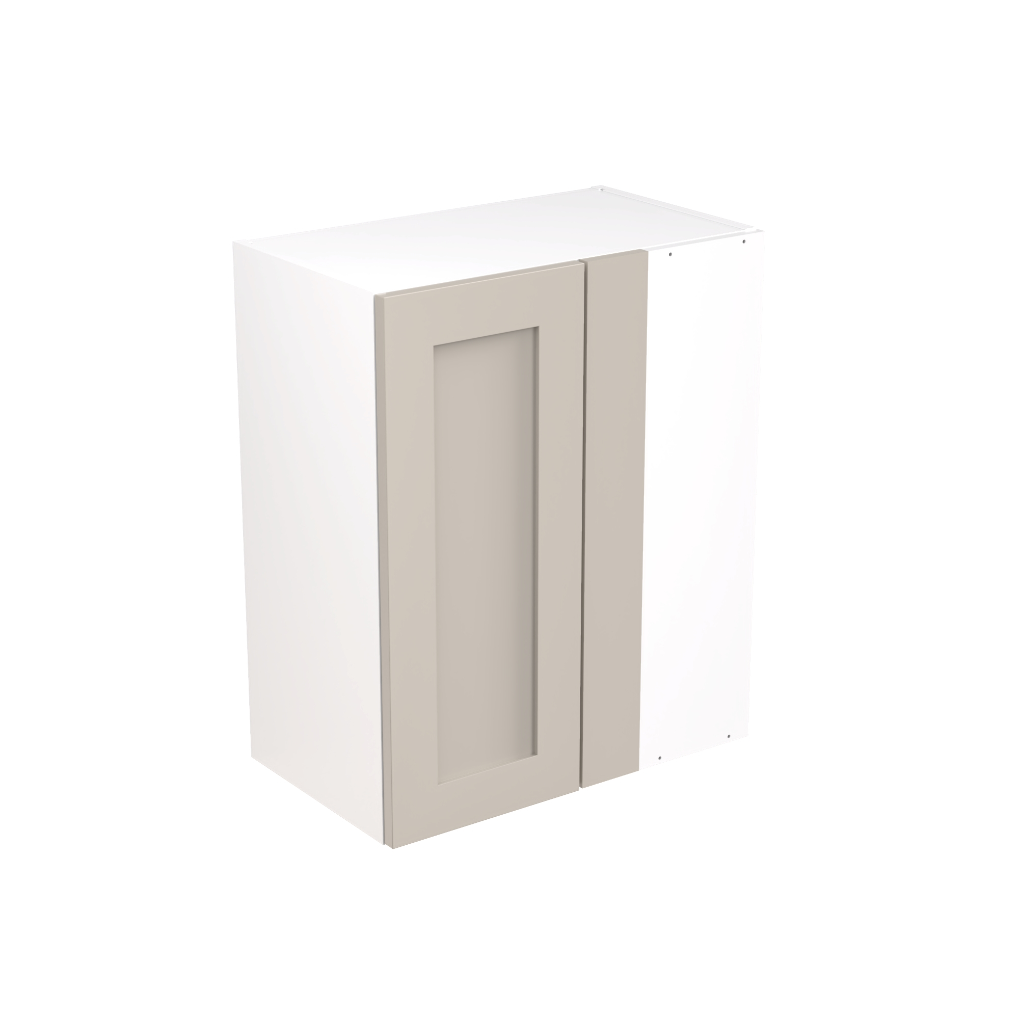 Flatpack Closed Corner Wall Unit Shaker Ultra Matt Light Grey 600mm - FKKH0716 Price Comparisons | Compare The Build