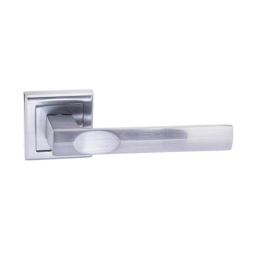 Atlantic STATUS Kansas Lever on Square Rose - Satin Chrome Atlantic UK S24SSC | Compare The Build