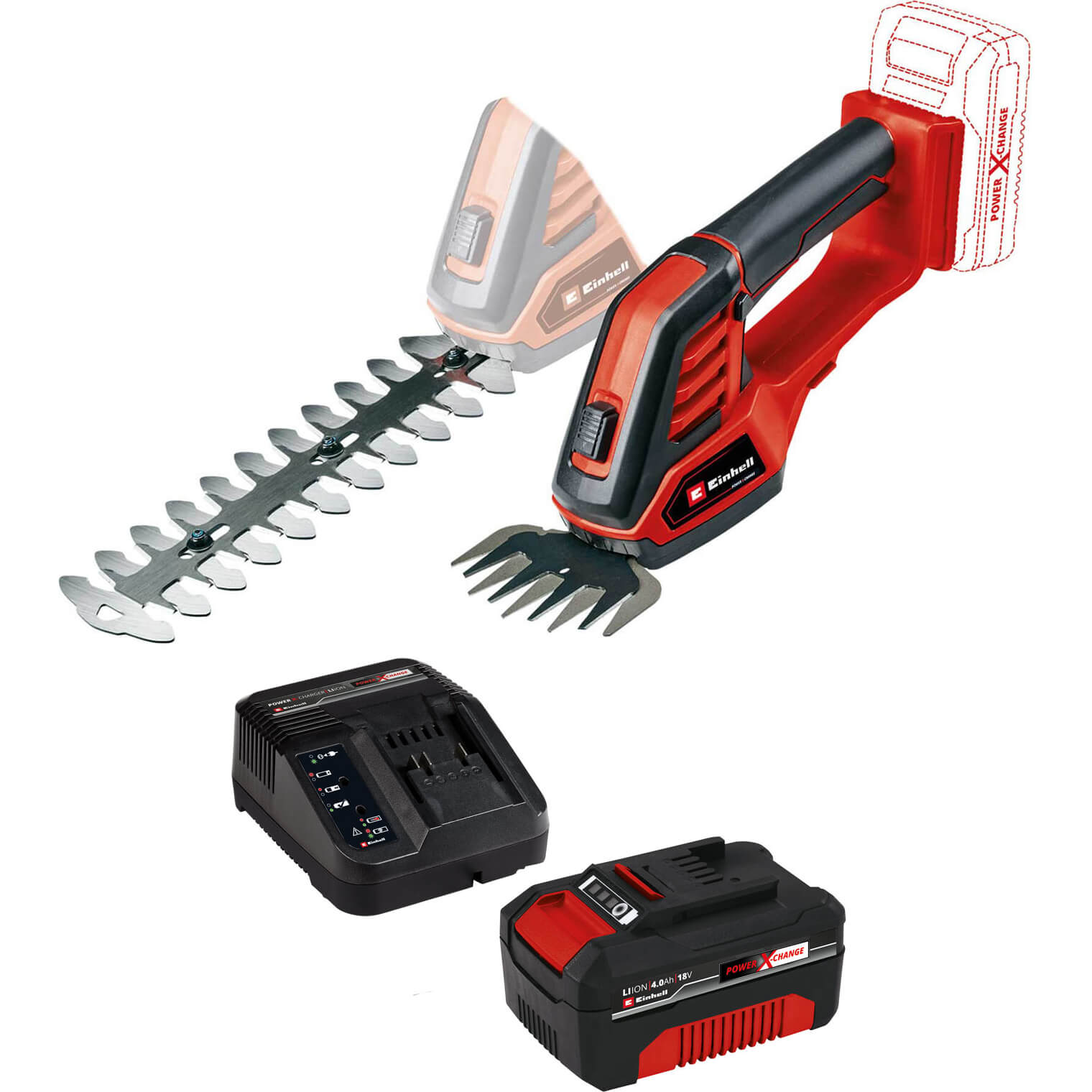 Einhell GE-CG 18/100 Li 18v Cordless Grass and Bush Shears 1 x 4ah Li-ion Charger Price Comparisons | Compare The Build