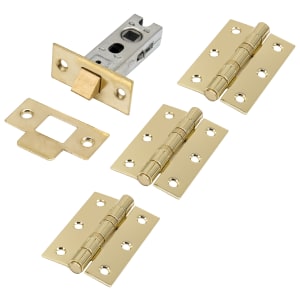 Heavy Duty Hinge & Latch Pack - Polished Brass Price Comparisons | Compare The Build