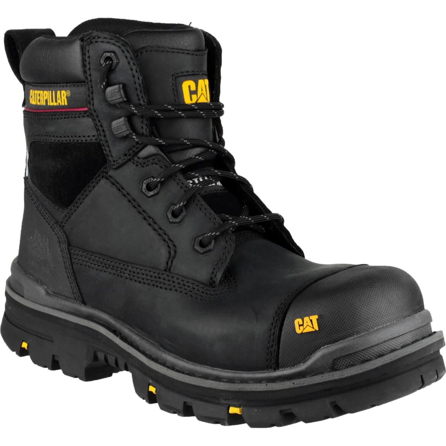 Caterpillar Mens Gravel Safety Boots Black Size 6 Price Comparisons | Compare The Build