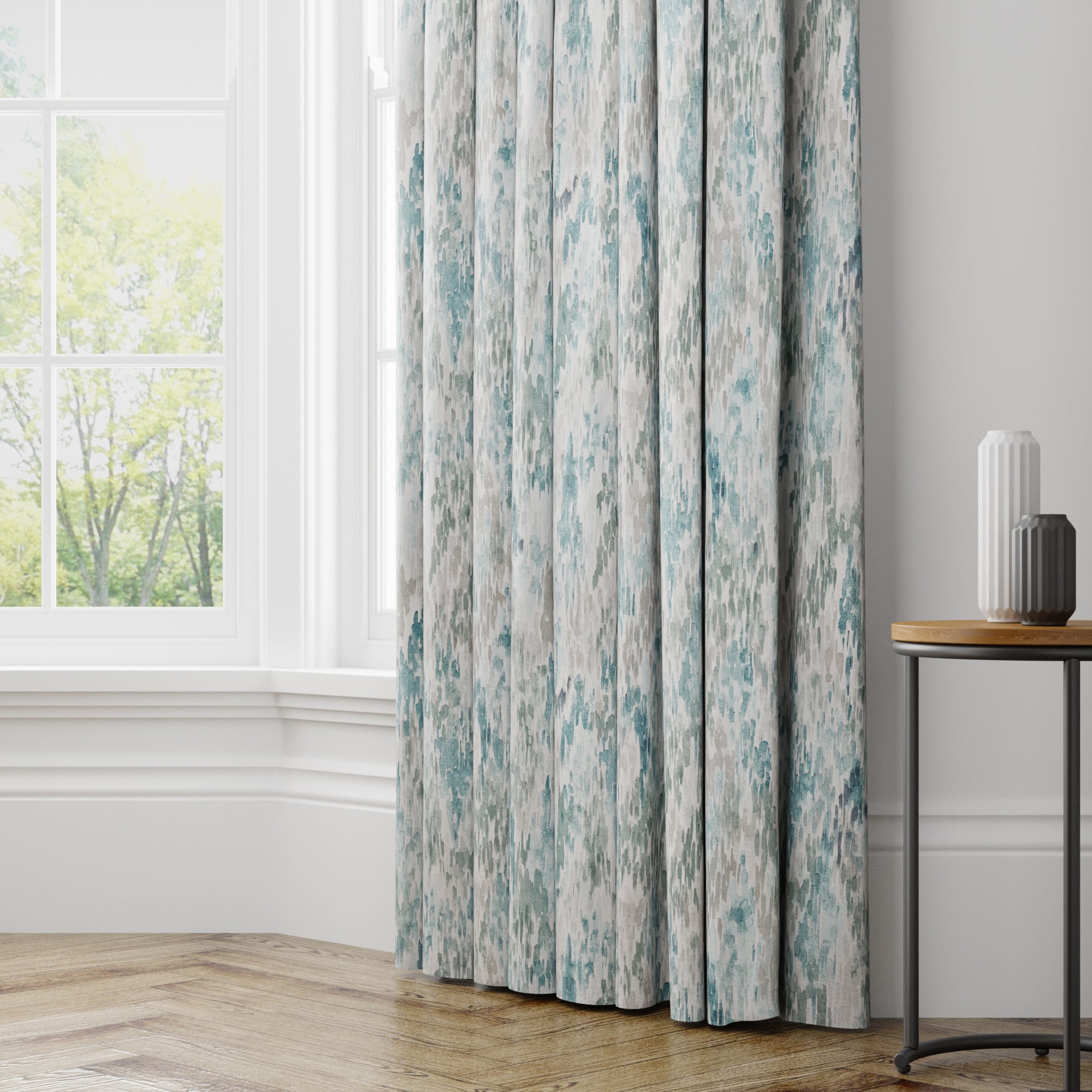 Waves Made to Measure Curtains Blue/White Price Comparisons | Compare The Build