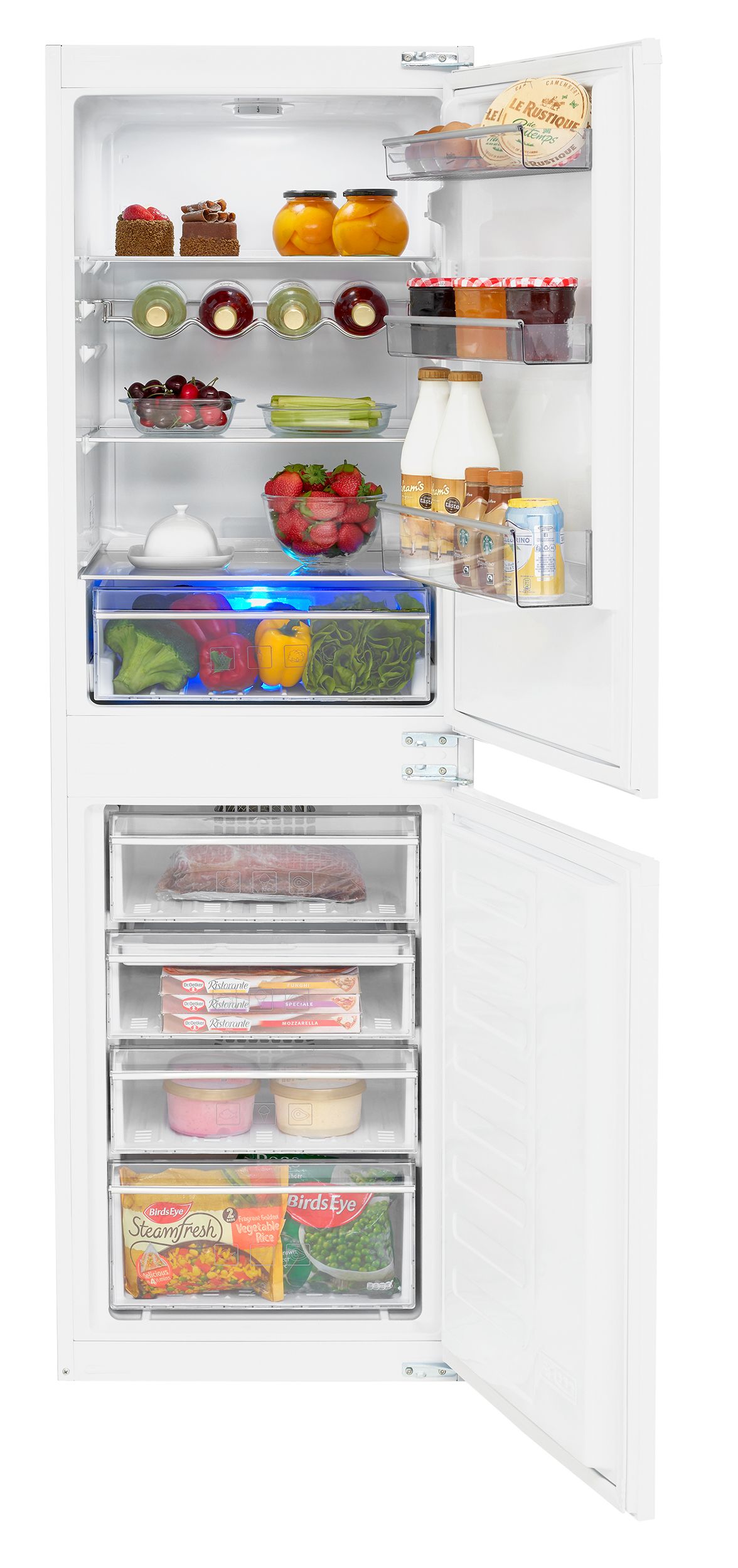 Beko Icqfdb355 50:50 White Integrated Fridge Freezer Price Comparisons | Compare The Build