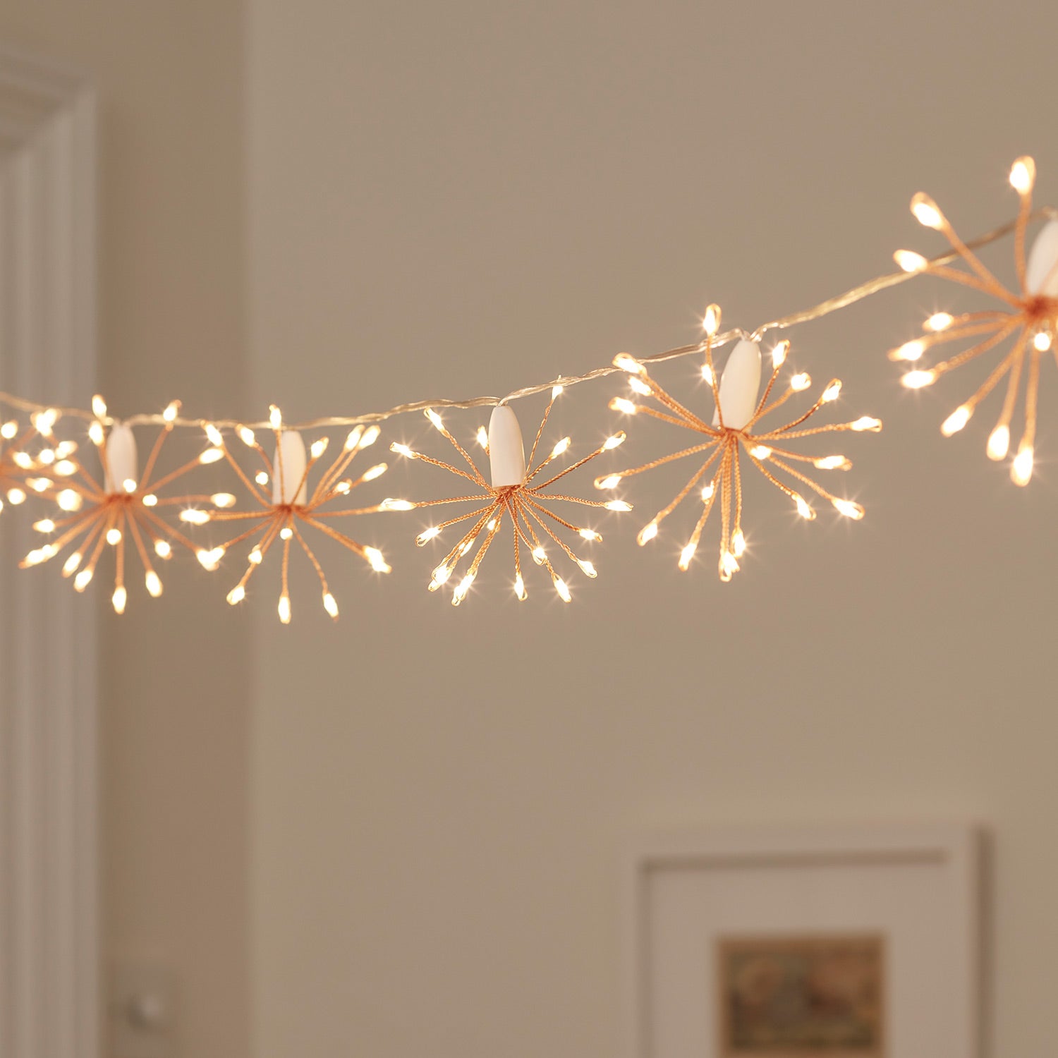 15 Rose Gold Starburst Fairy Lights | Compare The Build