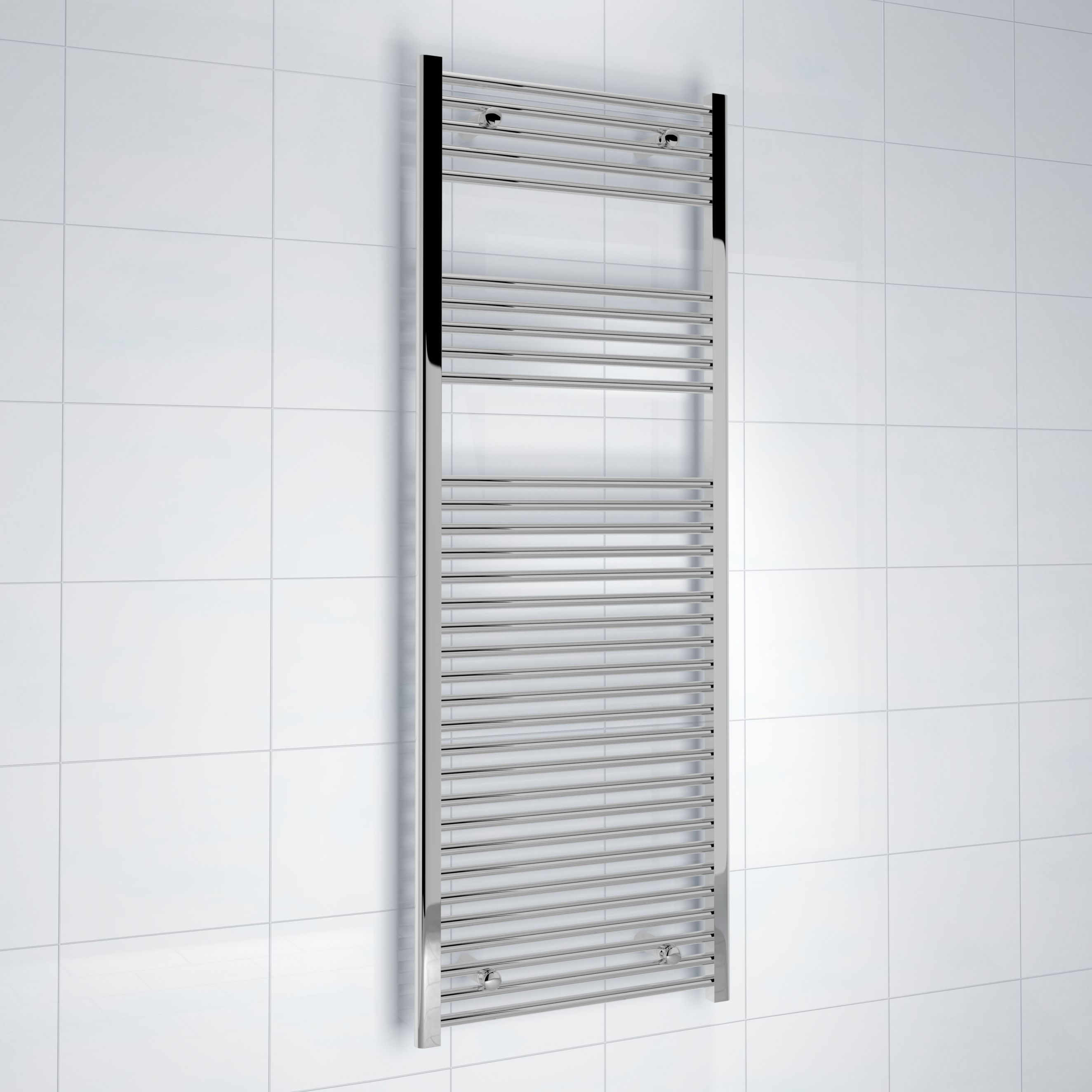 Kudox 534W Silver Towel Heater (H)1600mm (W)600mm Price Comparisons | Compare The Build