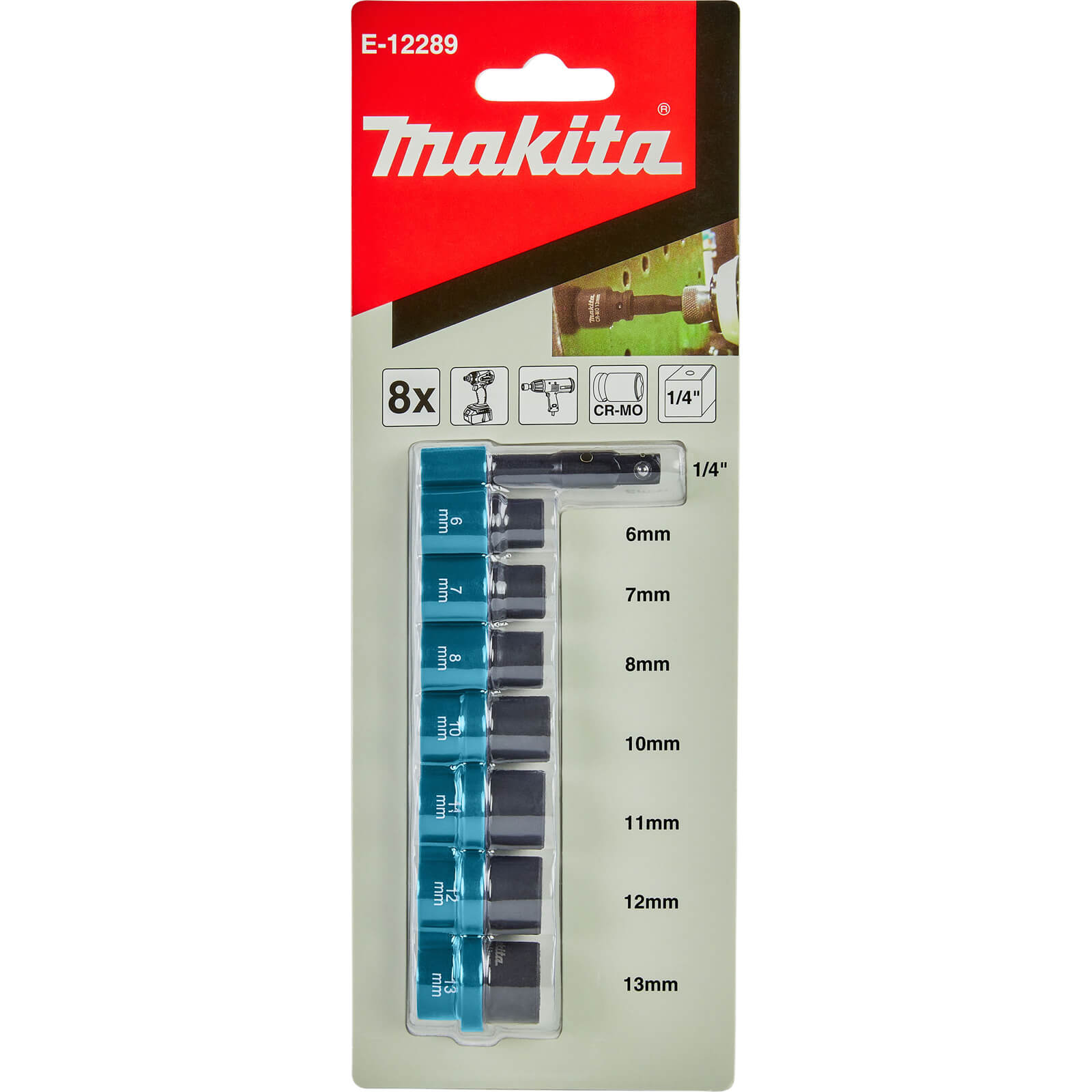 Makita 8 Piece 1/4" Square Drive Impact Socket Set 1/4" Price Comparisons | Compare The Build