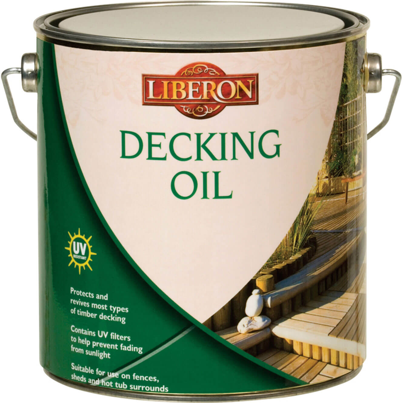 Liberon Medium Oak Satin Uv Resistant Decking Wood Oil, 2.5L Price Comparisons | Compare The Build