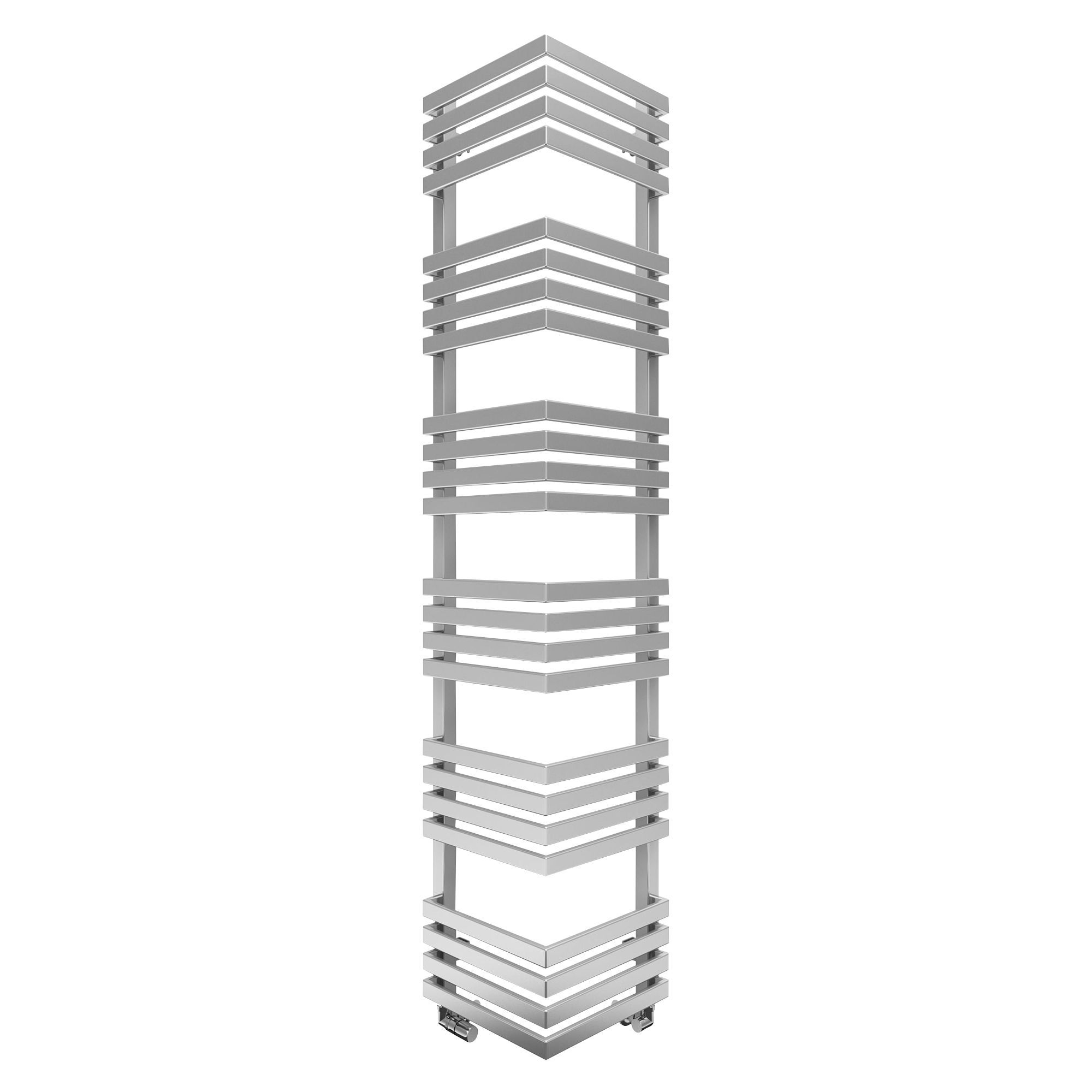 Terma Outcorner 799W Chrome Effect Towel Warmer (H)1545mm (W)300mm | Compare The Build