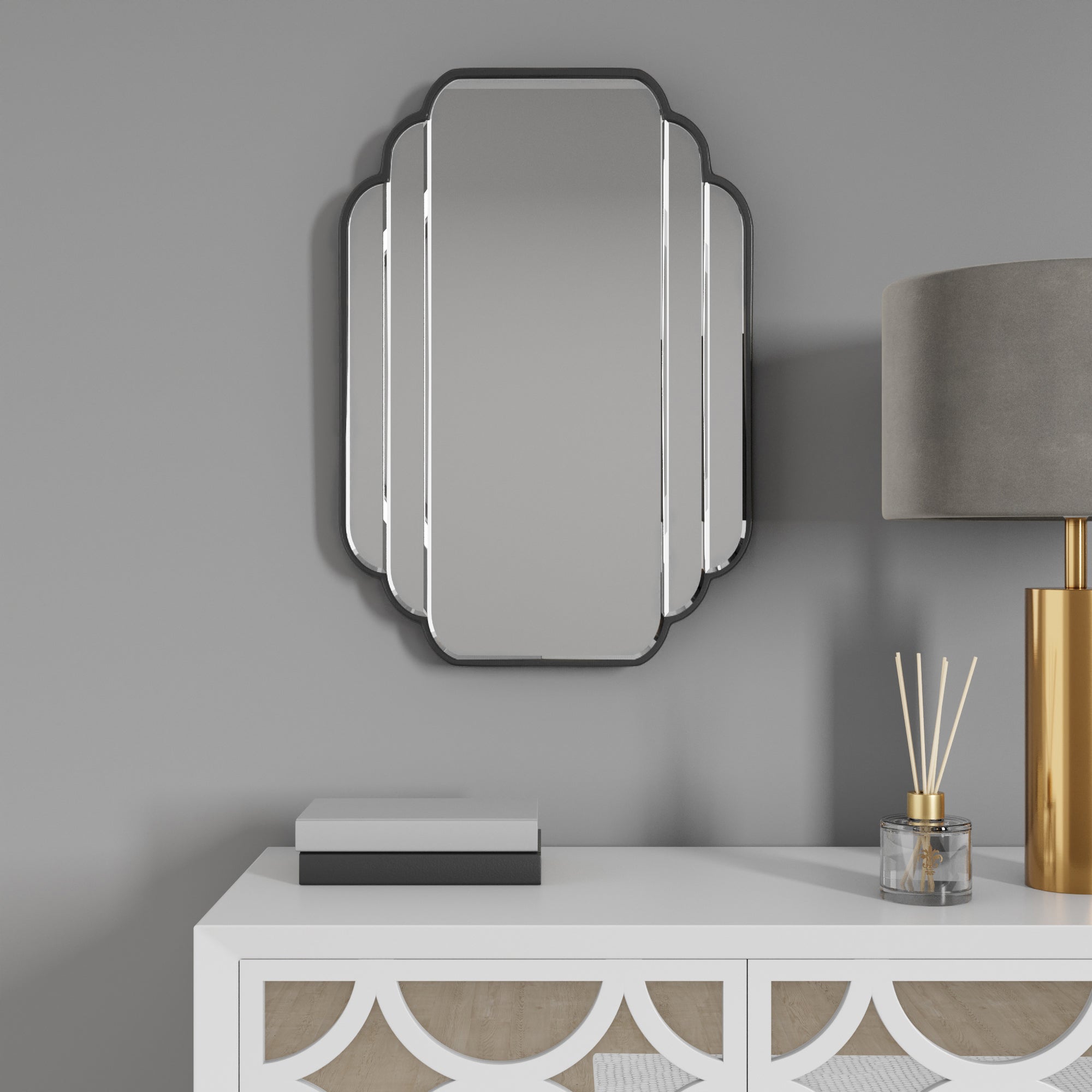 Equatorial Wall Mirror Black Price Comparisons | Compare The Build