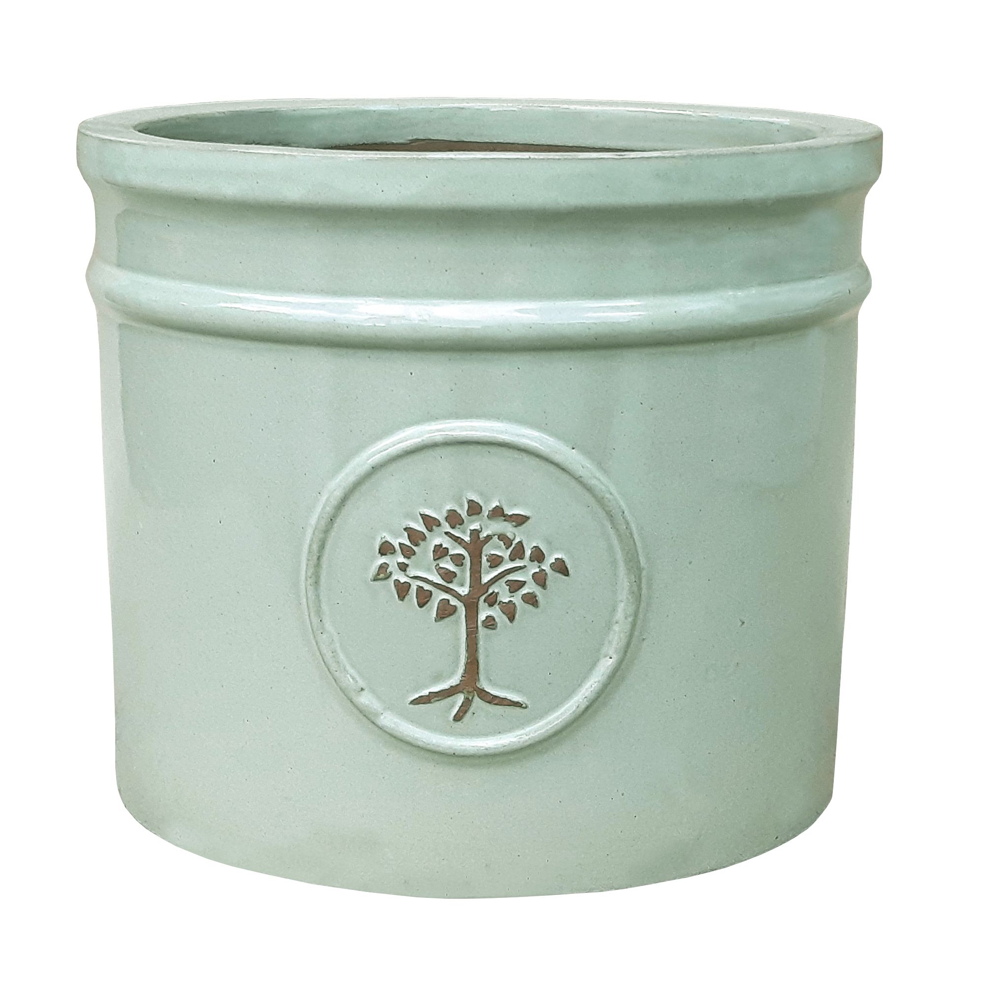 Verve Barcău Olive Ceramic Round Plant Pot (Dia)38Cm Price Comparisons | Compare The Build