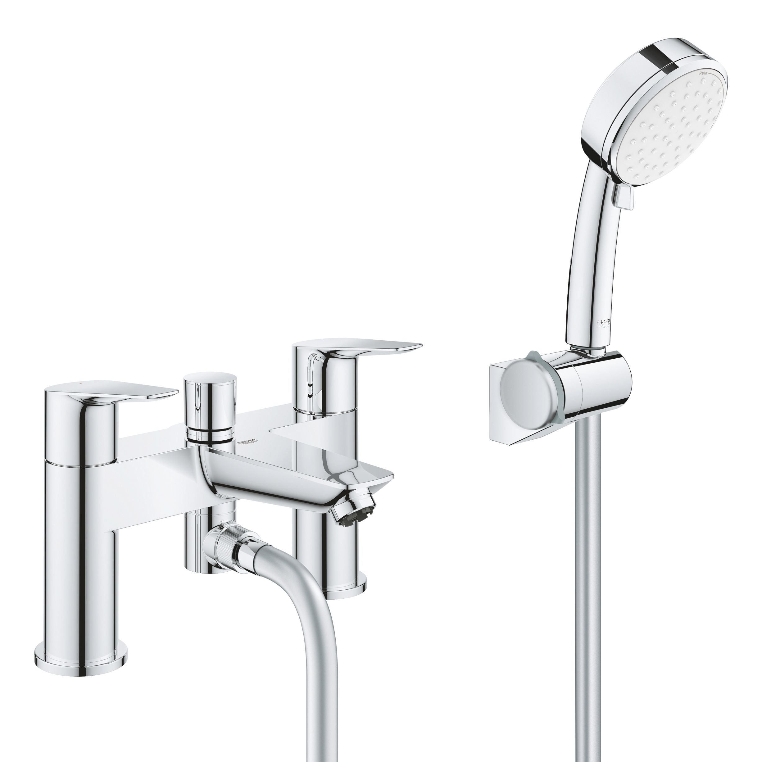 Grohe Start Edge Bath Shower Mixer Tap With Shower Kit Price Comparisons | Compare The Build