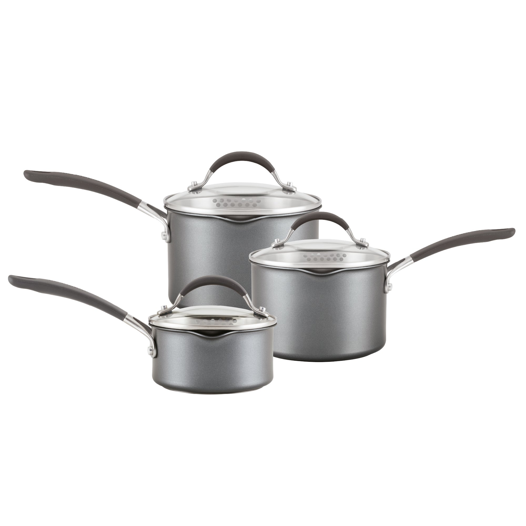 Circulon Scratch Defence A1 Series 3 Piece Saucepan Set Steel (Silver) Price Comparisons | Compare The Build