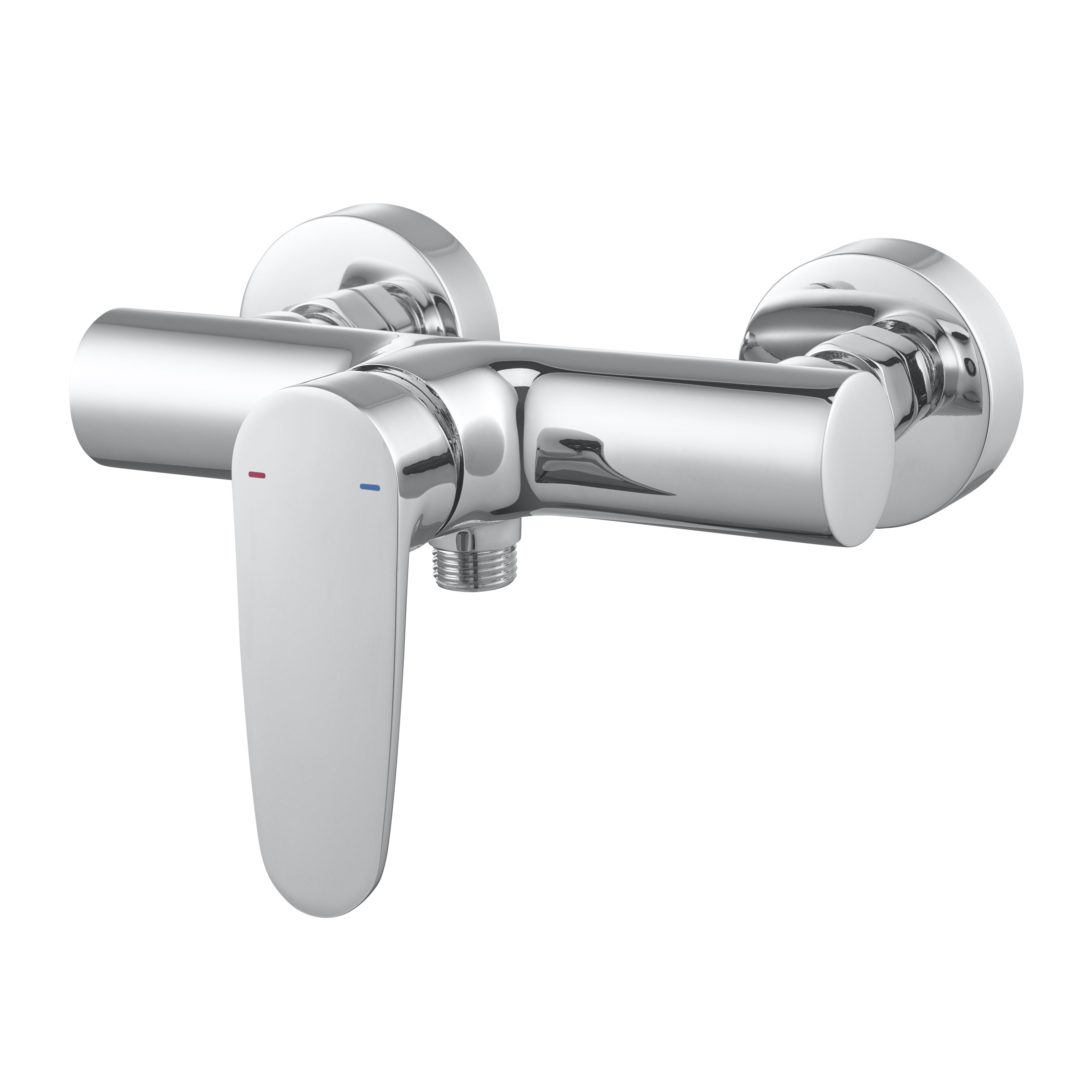 GoodHome Cavally Chrome Effect Wall-Mounted Shower Mixer Price Comparisons | Compare The Build