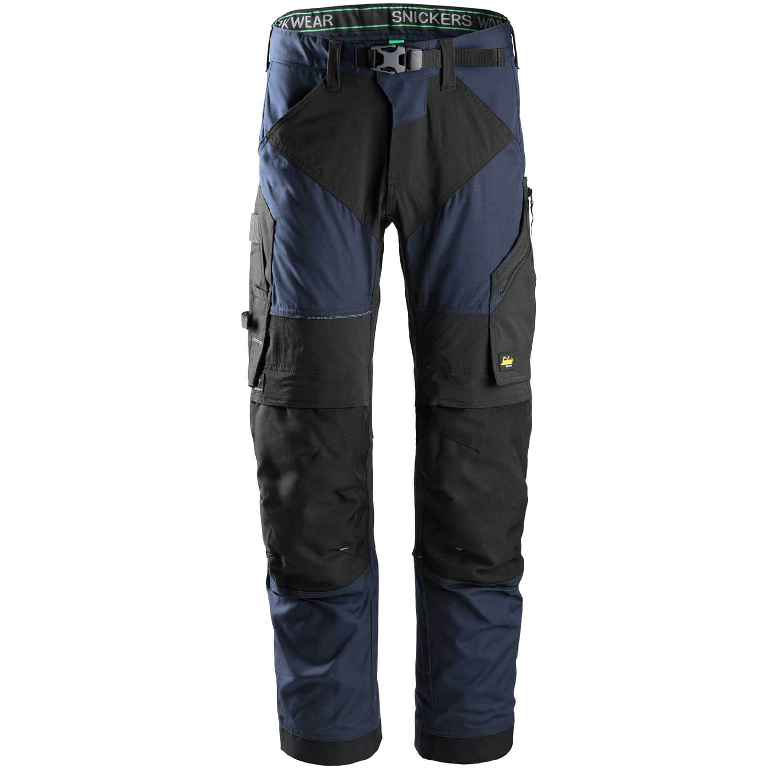 Snickers 6903 Flexiwork Work Trousers Navy / Black 35" 28" | Compare The Build