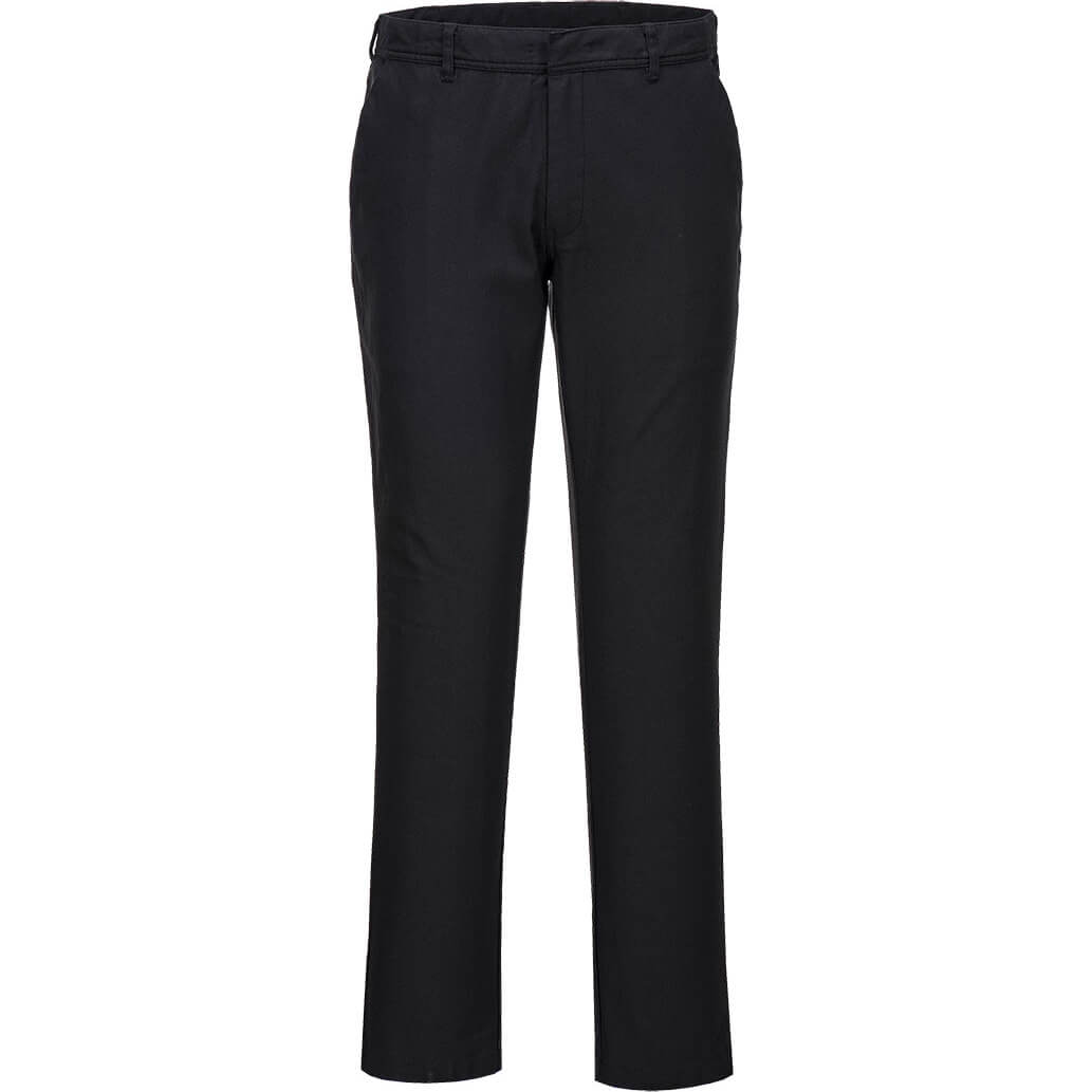 Portwest Mens Stretch Slim Chino Trousers Black 46" 31" Price Comparisons | Compare The Build