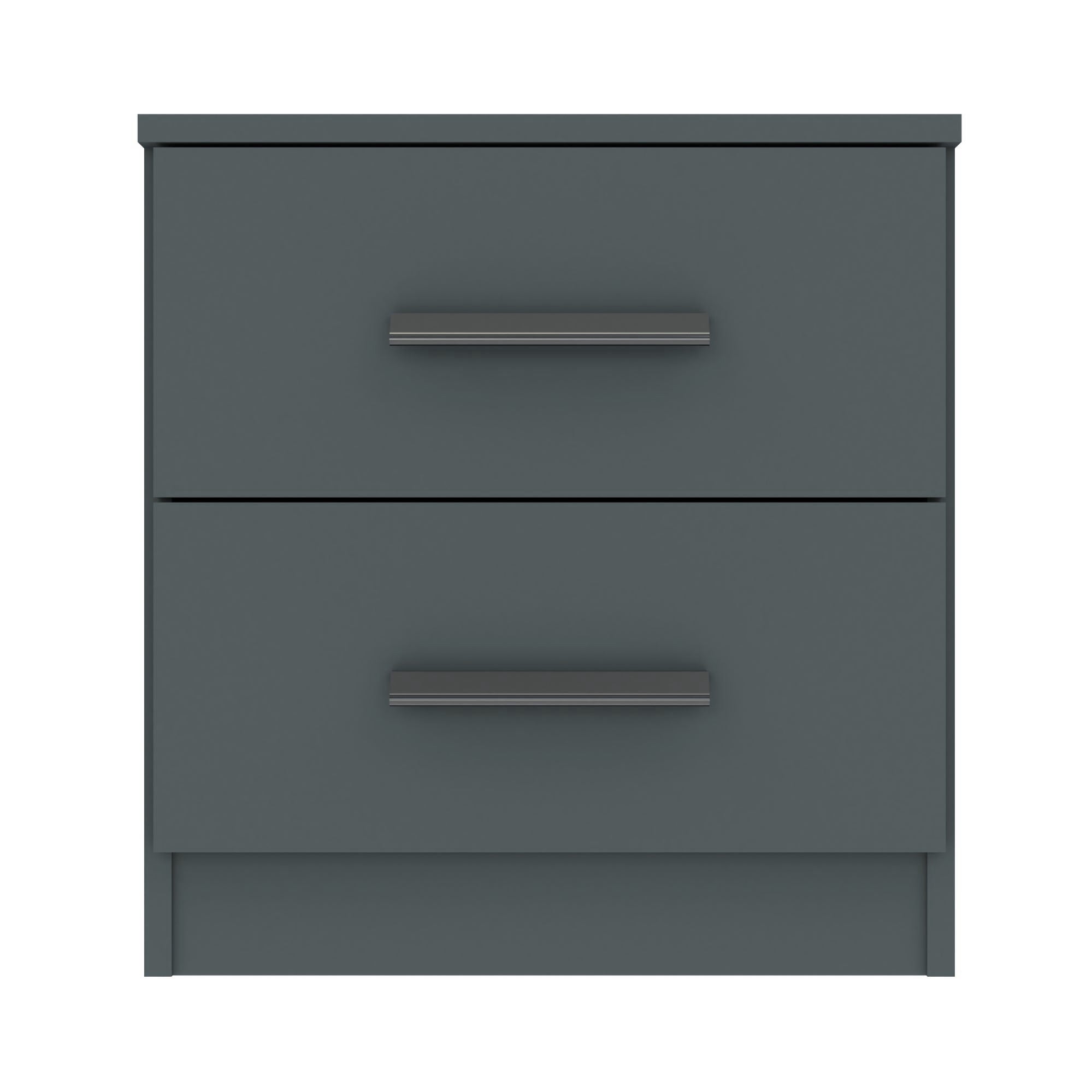 Norland 2 Drawer Bedside Table, Graphite Grey Grey Price Comparisons | Compare The Build
