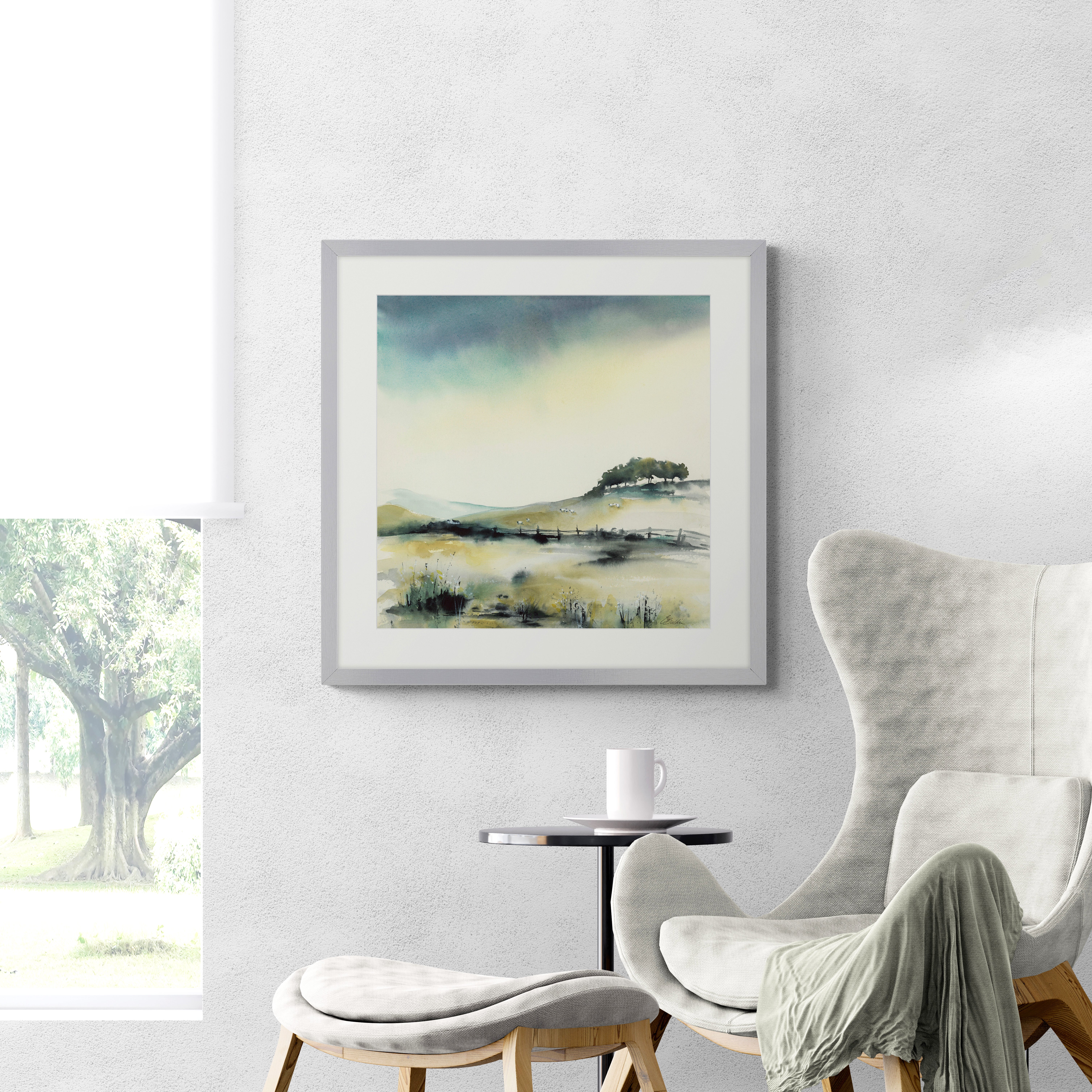 Spring Meadow by Elizabeth Baldin Framed Print Green Price Comparisons | Compare The Build