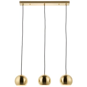 Saxby Pella Three Light LED Bar Pendant - Satin Brushed Gold Price Comparisons | Compare The Build