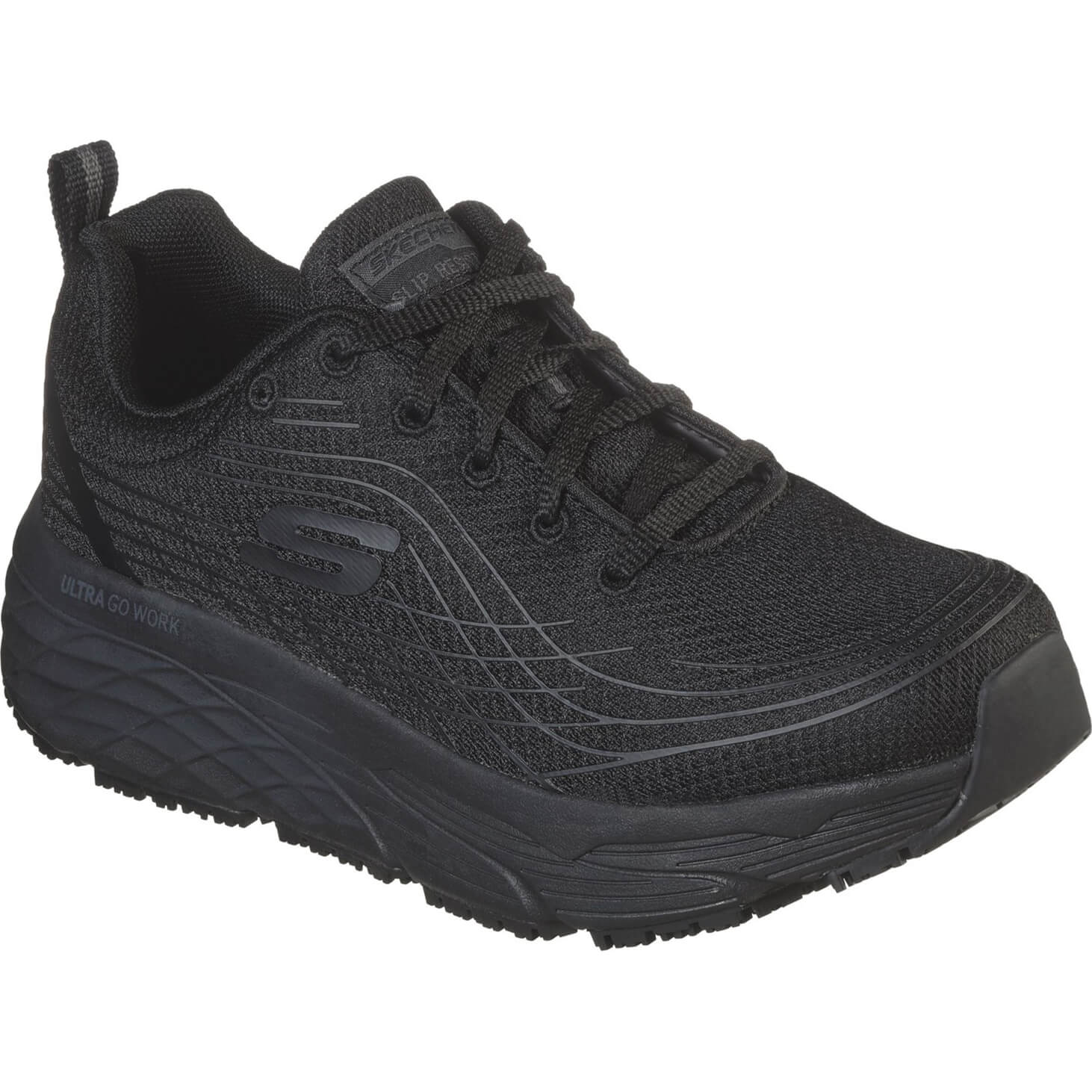 Skechers Max Cushioning Elite Womens Slip Resistant Shoes Black Size 8 Price Comparisons | Compare The Build