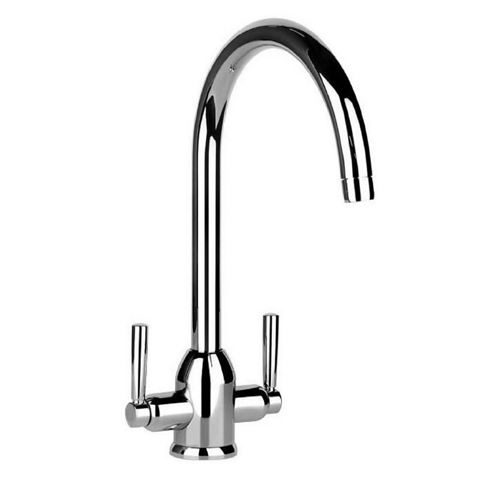 Classico Dual Handle Monobloc Kitchen Tap - Chrome | Compare The Build