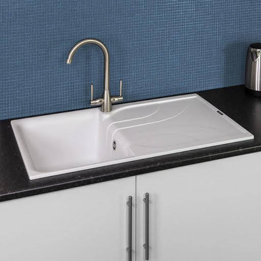 Reginox Elleci White Granite Inset Kitchen Sink With Waste EGO400 Price Comparisons | Compare The Build