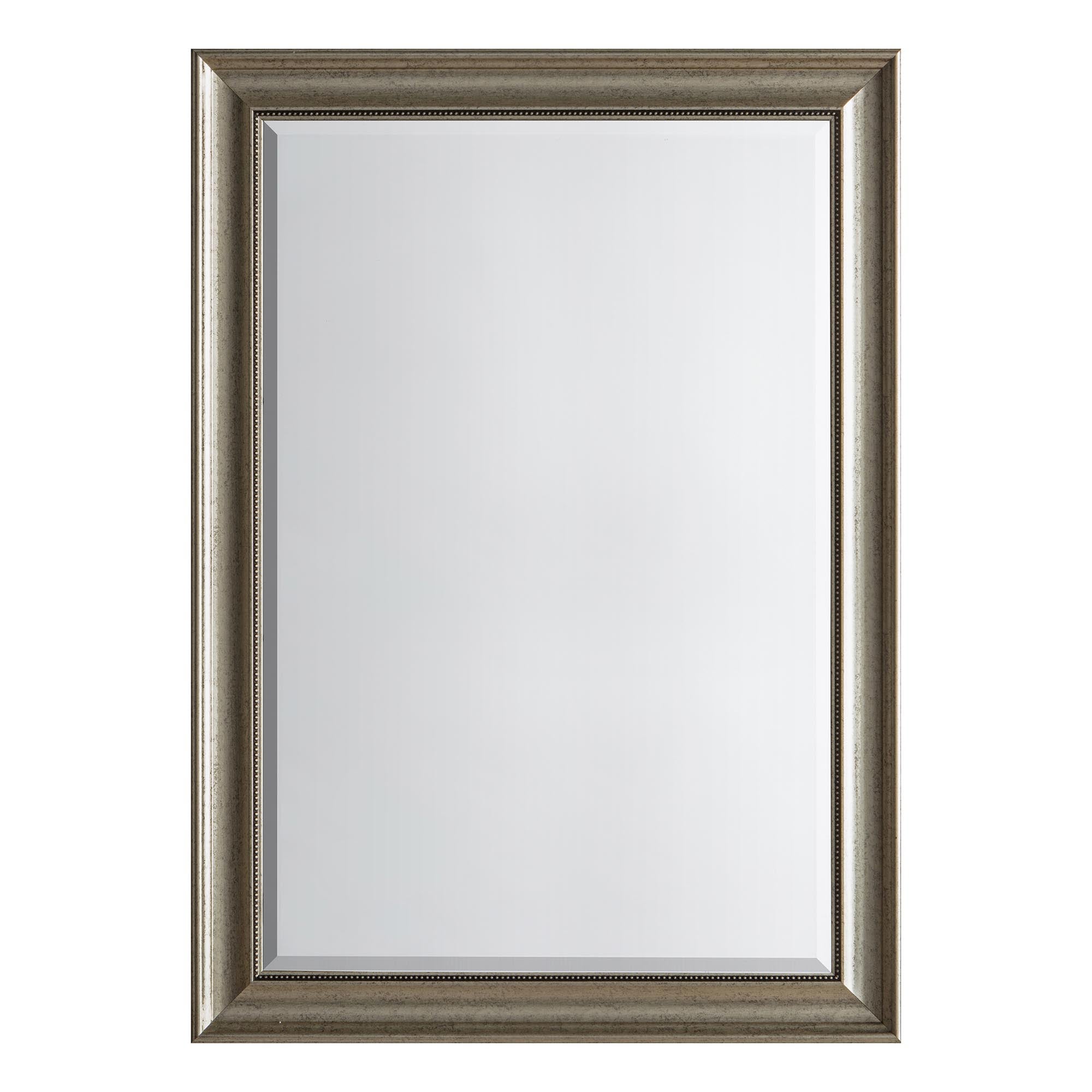 Pesaro Wall Mirror, Antique Silver 74x104cm Silver Price Comparisons | Compare The Build