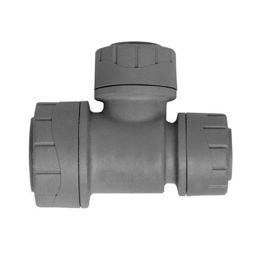 Polypipe Polyplumb Reduced Tee Branch And One End Grey 22mm X 15mm X 15mm Pb1522 Price Comparisons | Compare The Build