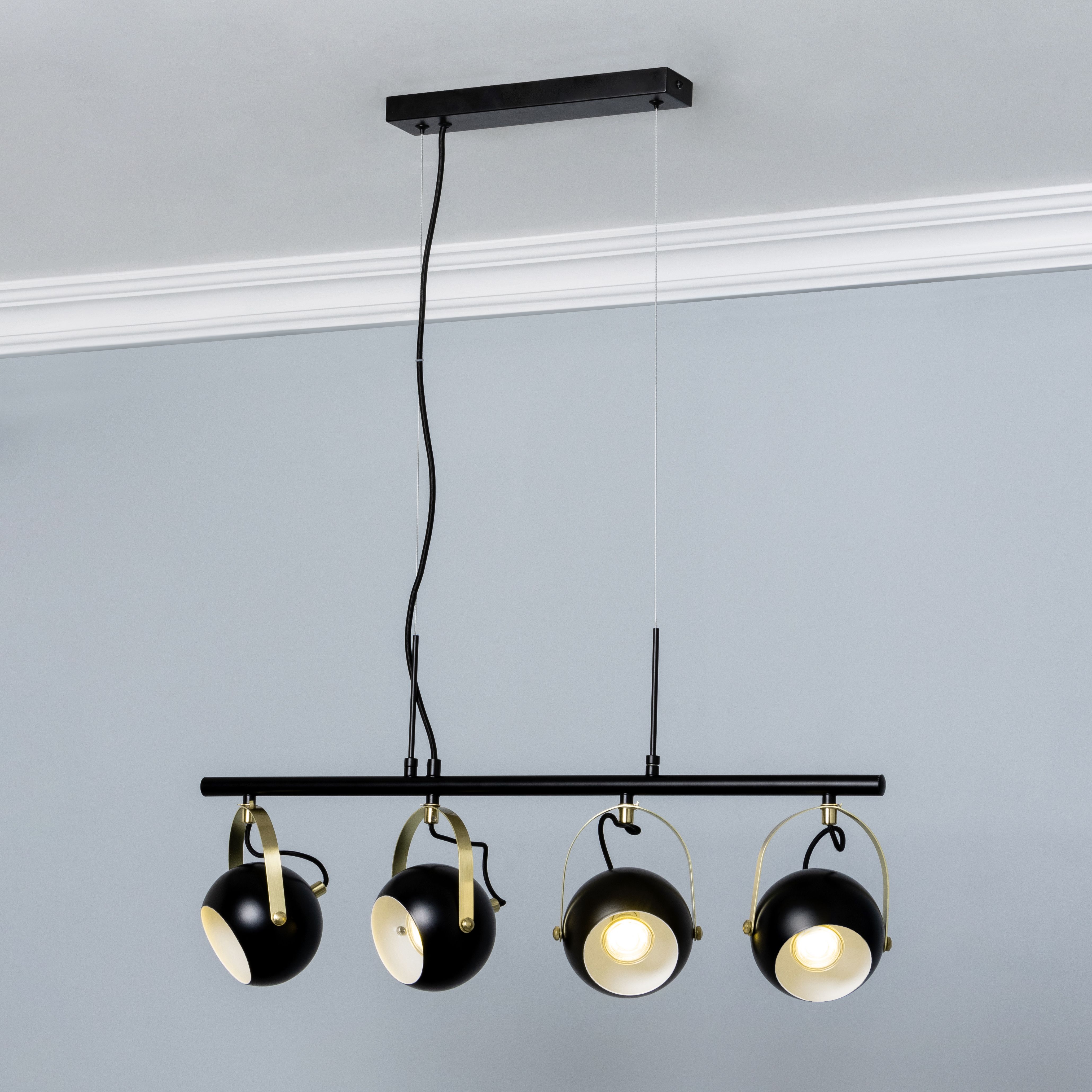 Inlight Azure Matt Black Pendant Ceiling Light, (Dia)730mm Price Comparisons | Compare The Build