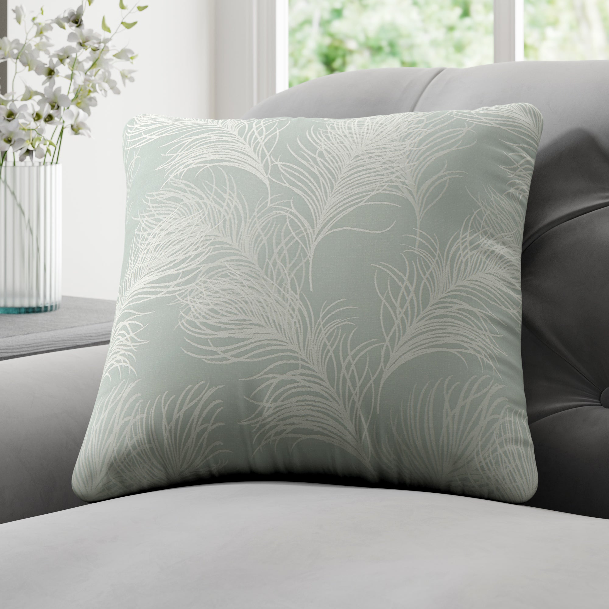 Feathers Made to Measure Cushion Cover Feathers Duck Egg Price Comparisons | Compare The Build