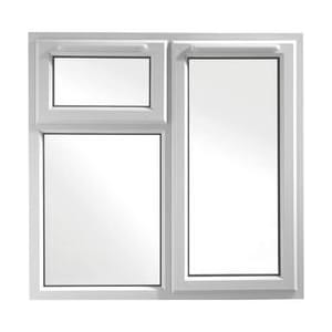 Euramax uPVC White Right Side Hung & Top Hung Casement Window - 1190 x 1160mm | Compare The Build