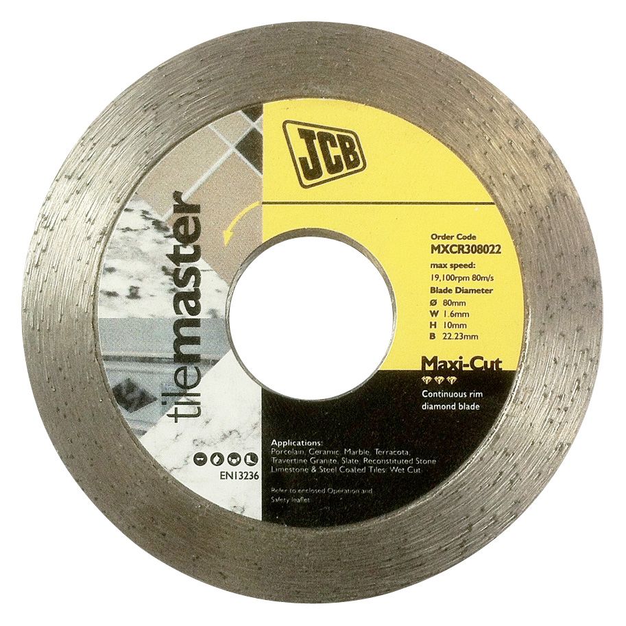 Jcb (Dia)80mm Continuous Rim Diamond Blade Of 1 Price Comparisons | Compare The Build