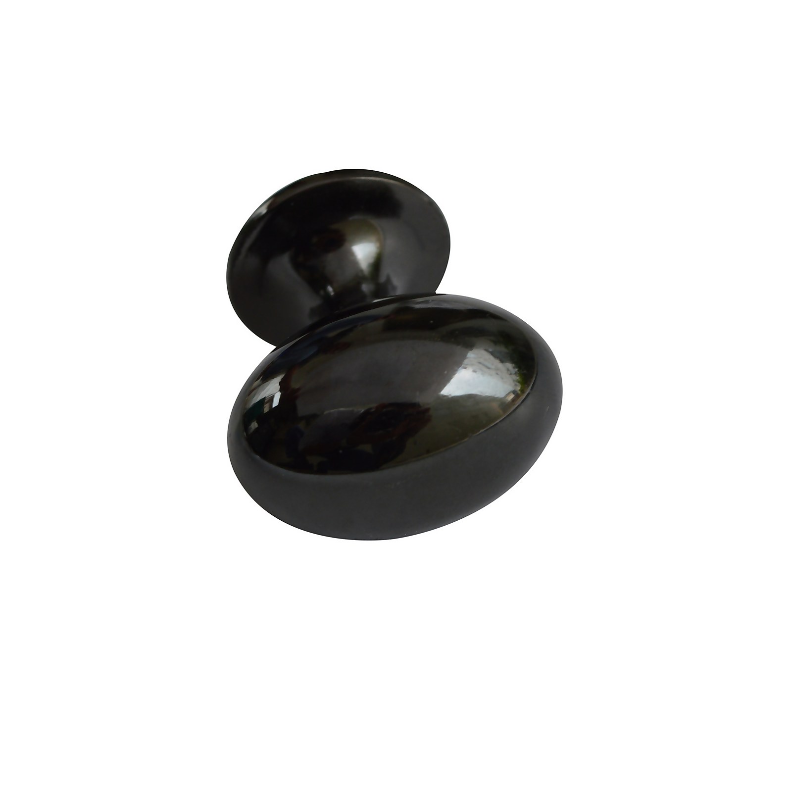Bowen 21mm Oval Zinc Black Nickel Knob - 2 Pack Price Comparisons | Compare The Build