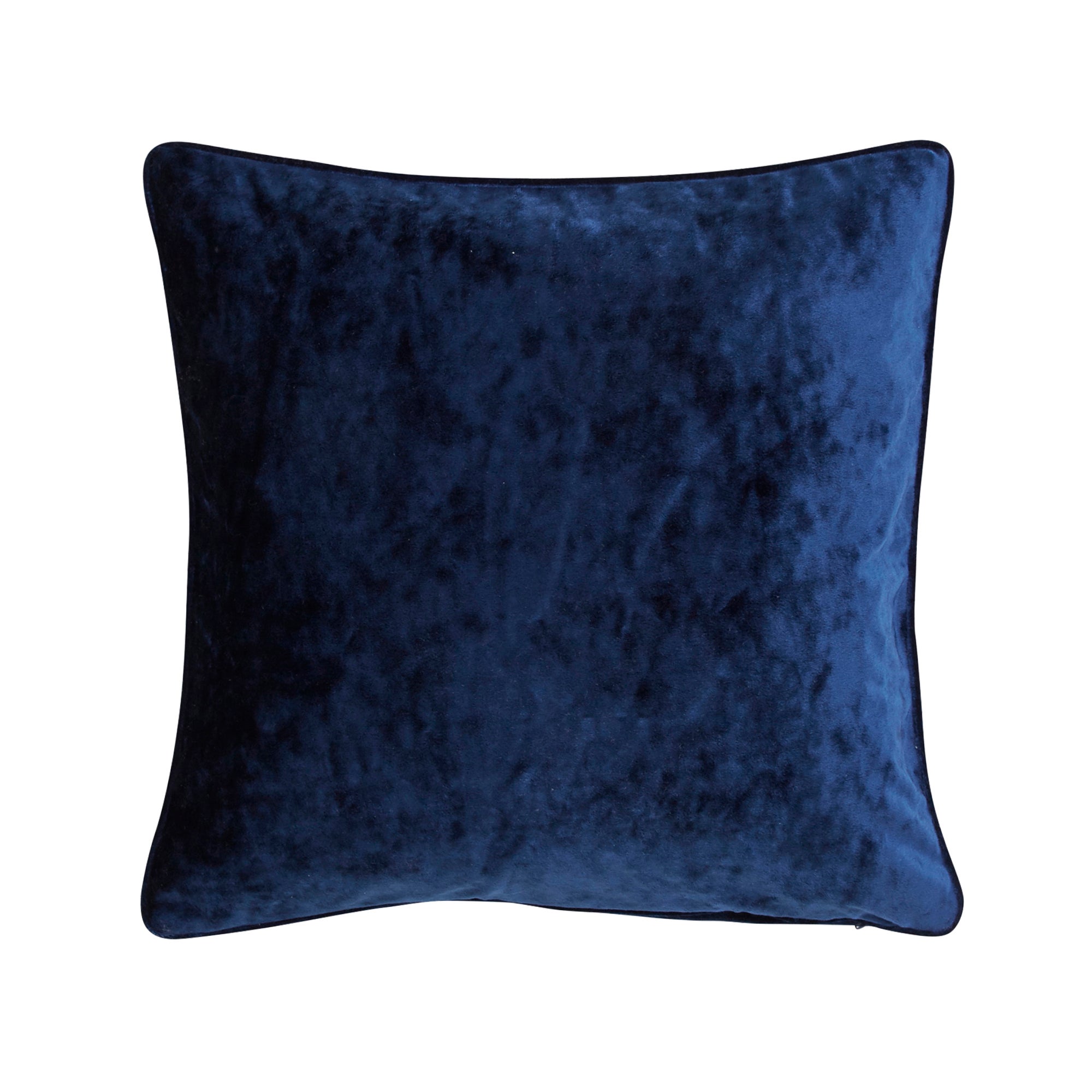 Crushed Velour Cushion Navy Price Comparisons | Compare The Build
