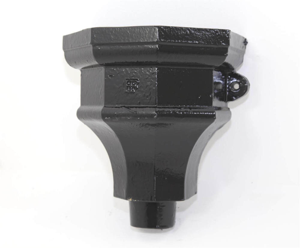 Cast Iron Round Downpipe Hopper Head Fluted Eared Outlet - 75mm Black Price Comparisons | Compare The Build