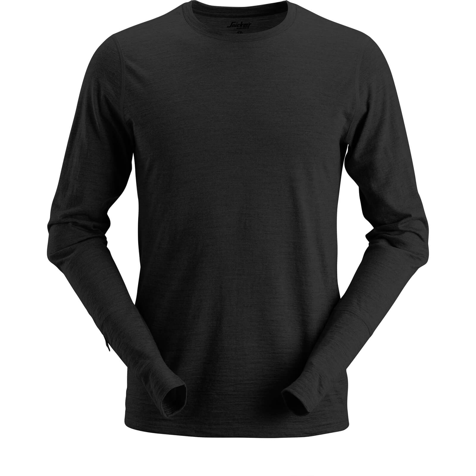 Snickers 2427 Mens AllroundWork Wool Long Sleeve T Shirt Black L Price Comparisons | Compare The Build