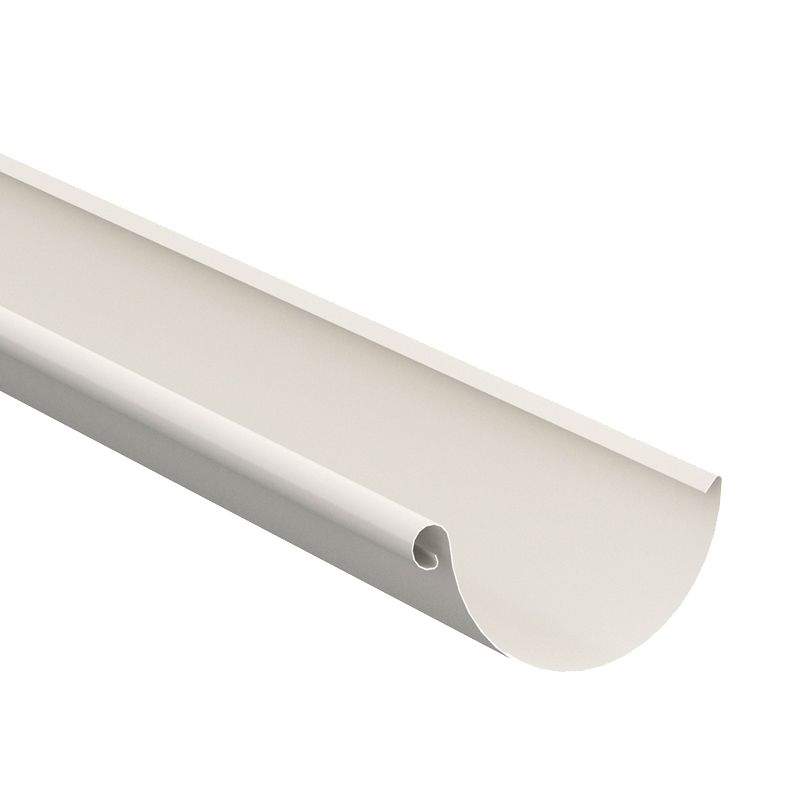Lindab Steel Half Round Guttering 100mm x 3m Painted Antique White Galvanised Steel R3100WT Price Comparisons | Compare The Build