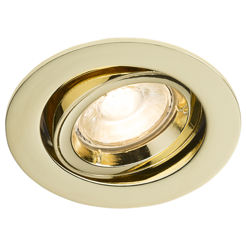 KnightsBridge IP20 230V GU10 Brass Recessed Tilt Twist & Lock Downlight Price Comparisons | Compare The Build