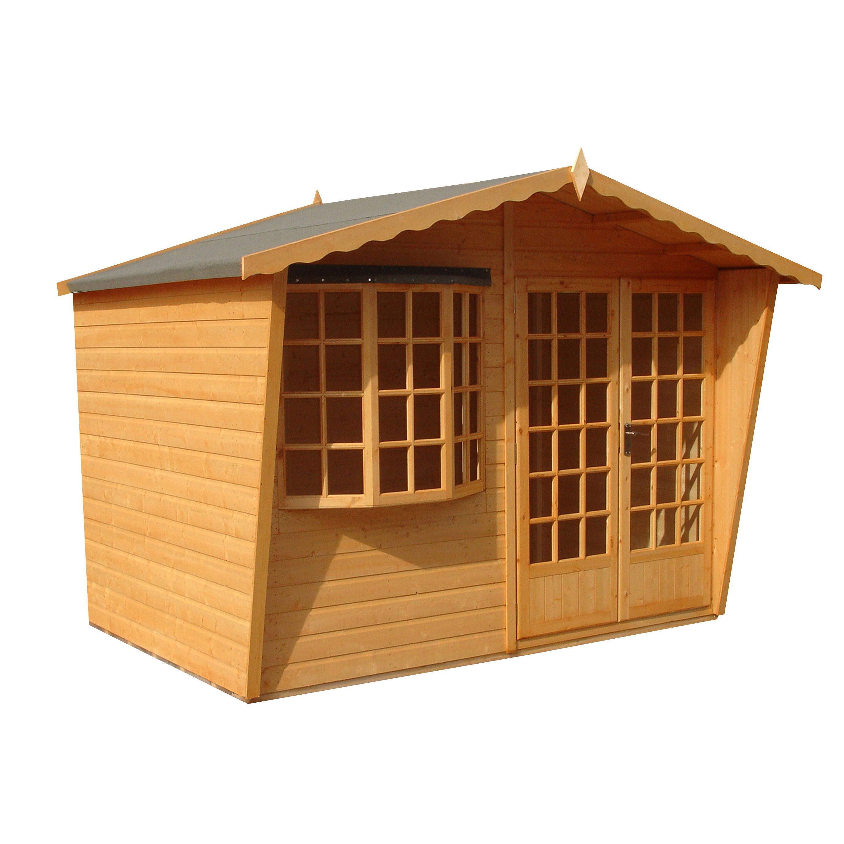 Shire Sandringham 10X6 Apex Shiplap Wooden Summer House - Assembly Service Included Price Comparisons | Compare The Build