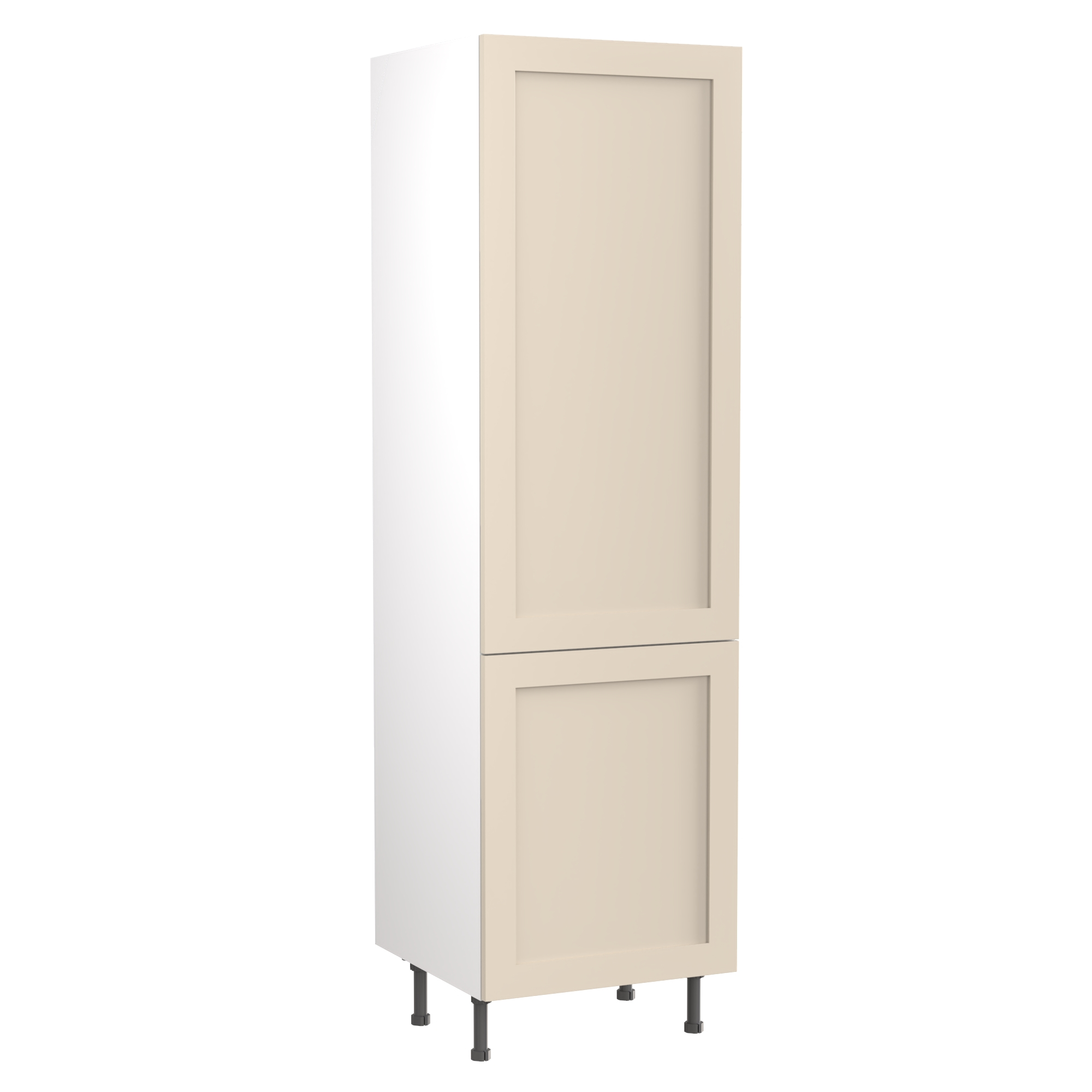 Flatpack Larder Unit Shaker Ultra Matt Cashmere 600mm - FKKH0634 Price Comparisons | Compare The Build