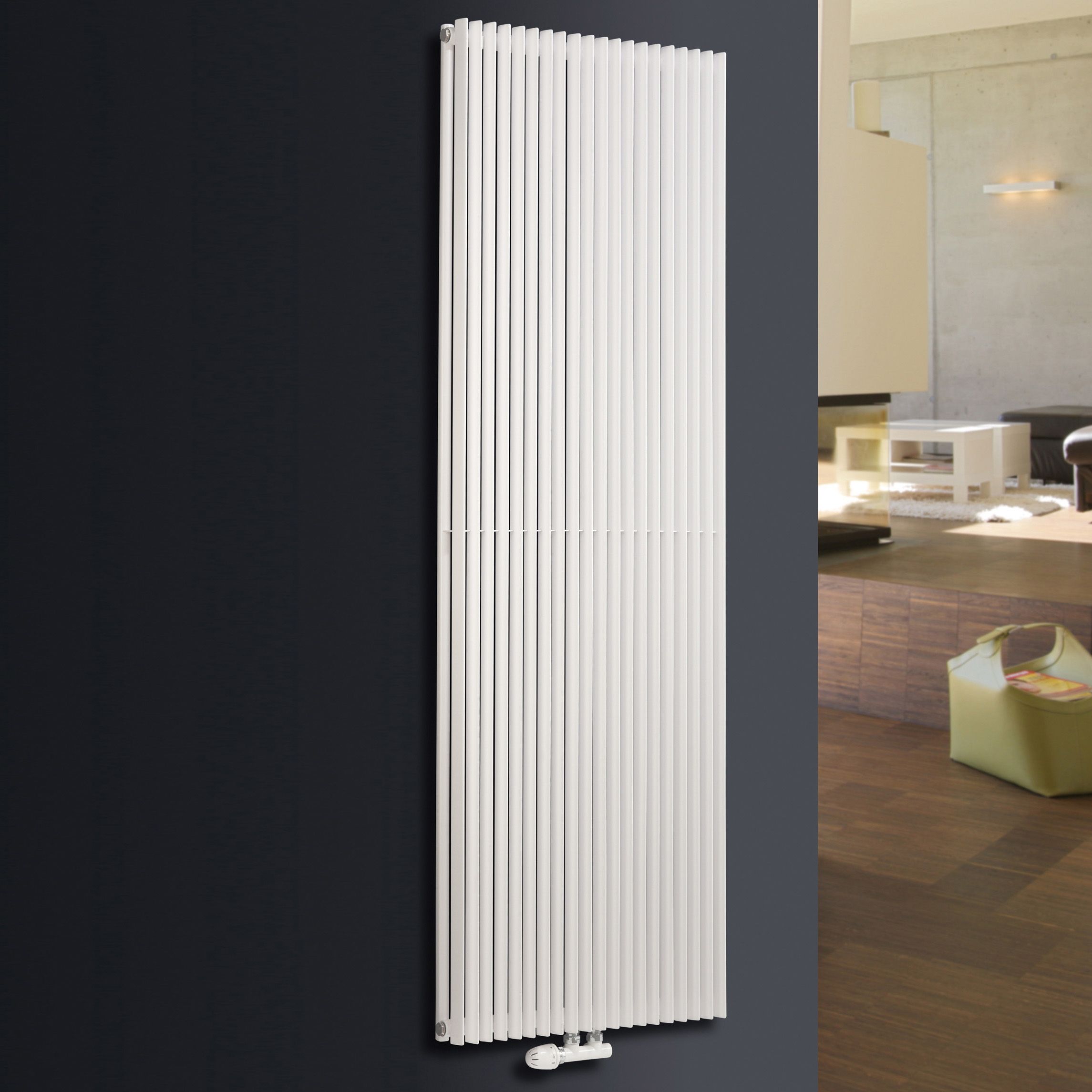 Ximax Triton Duplex White Vertical Designer Radiator, (W)600mm X (H)1800mm Price Comparisons | Compare The Build