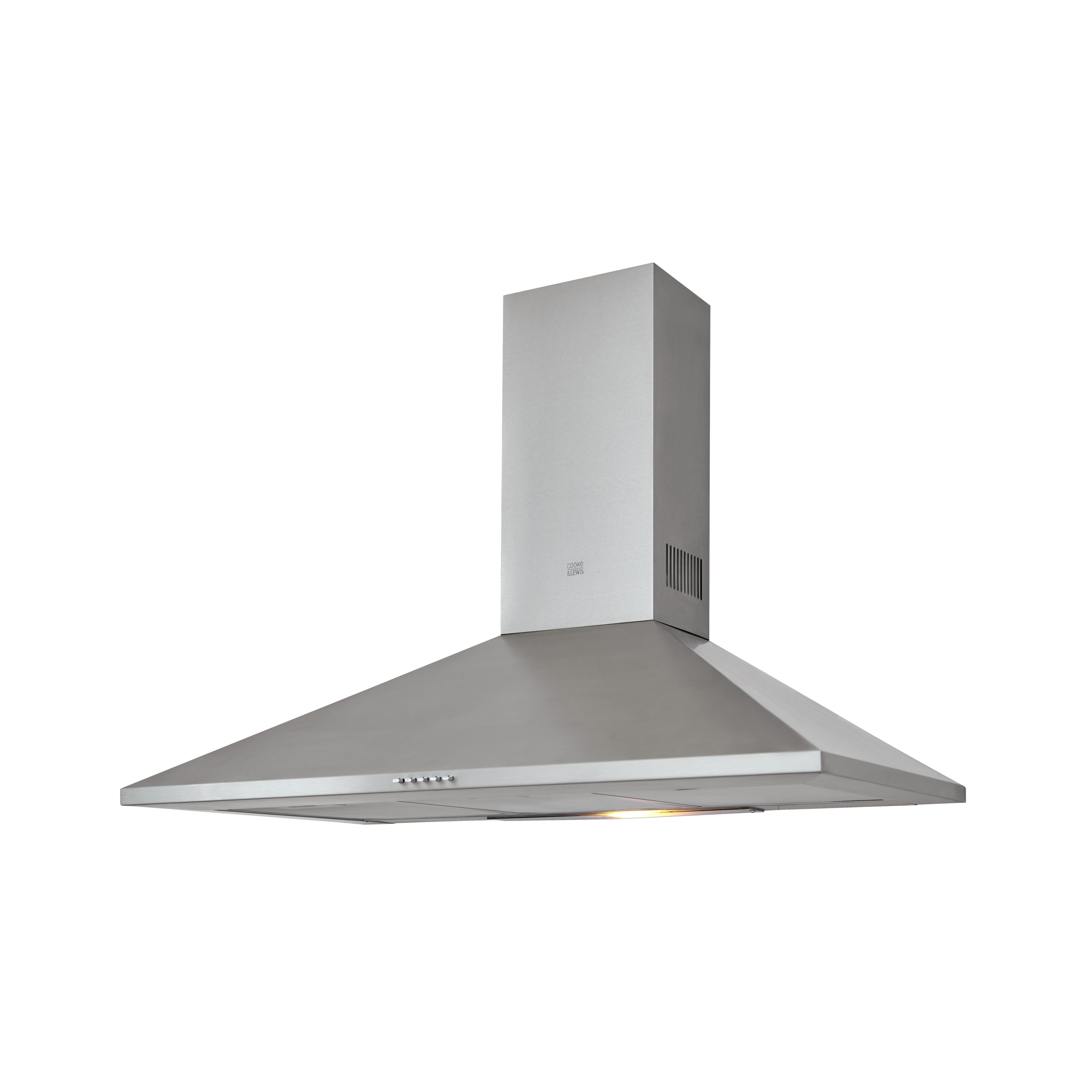 Cooke & Lewis Clchs90 Inox Stainless Steel Chimney Cooker Hood, (W)90Cm Price Comparisons | Compare The Build