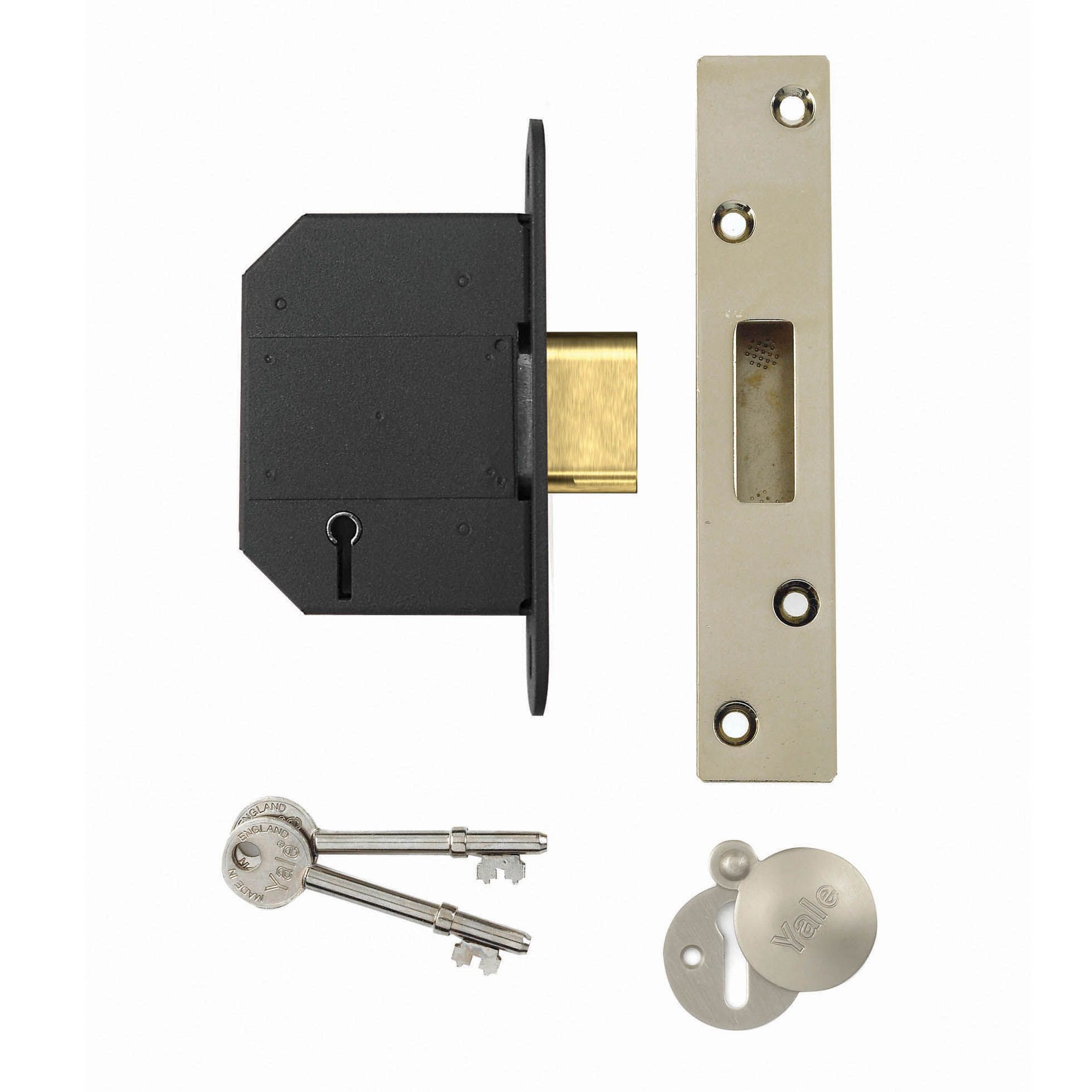 Yale 64mm Chrome Effect 5 Lever Deadlock Price Comparisons | Compare The Build