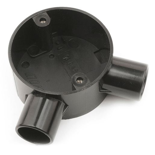 Univolt 2 Way PVC Angle Box Black 25 mm CB25/ABK Price Comparisons | Compare The Build